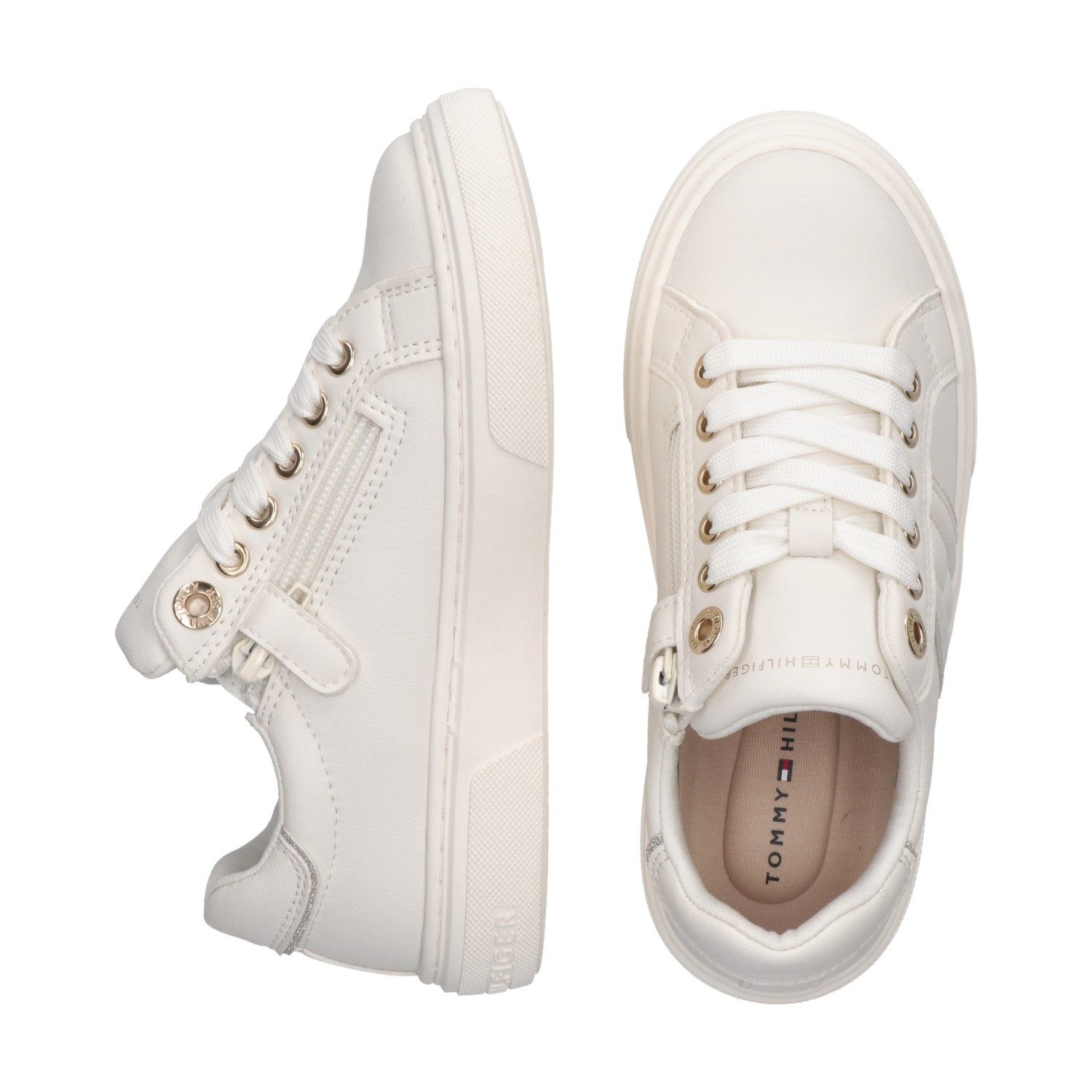 Tommy Hilfiger Sneakers , plateausneaker, veterschoen met logo-decoratie
