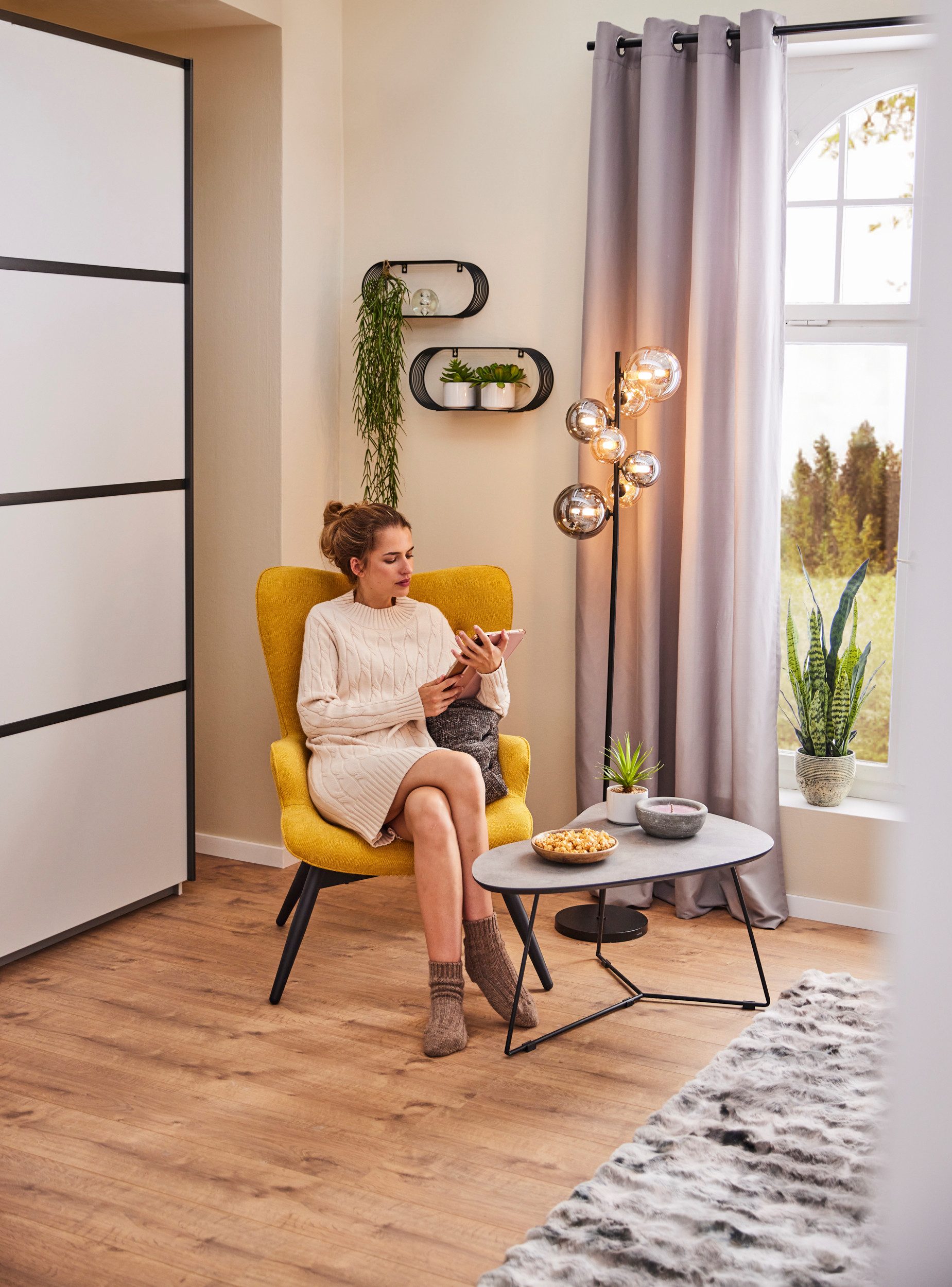 SalesFever Fauteuil Decoratieve knopen in de rugleuning (1 stuk)