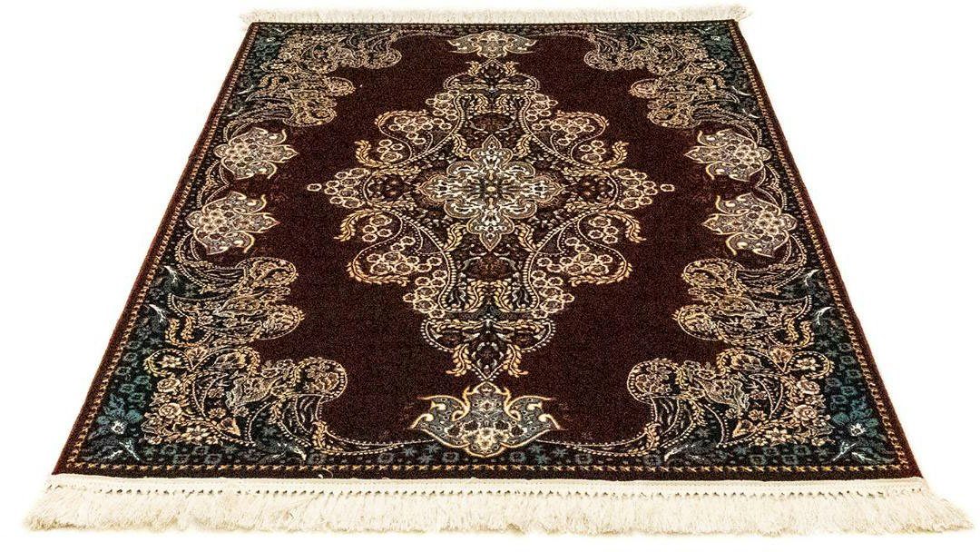 morgenland Oosters tapijt NIKA oosterse vloerkleden maat 100 cm x 100 cm x 9 mm rood