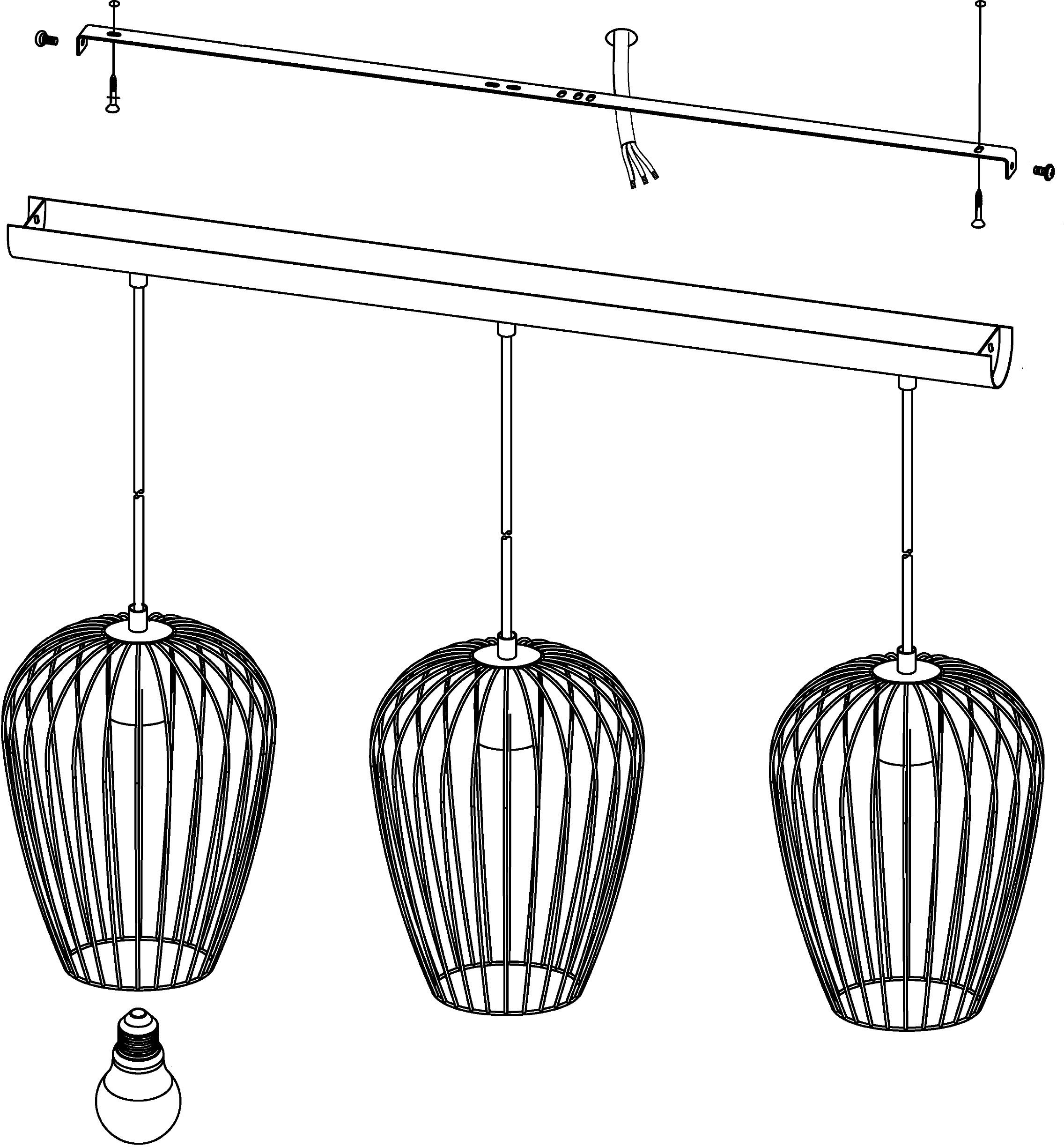 EGLO Hanglamp NEWTOWN Hanglicht, hanglamp