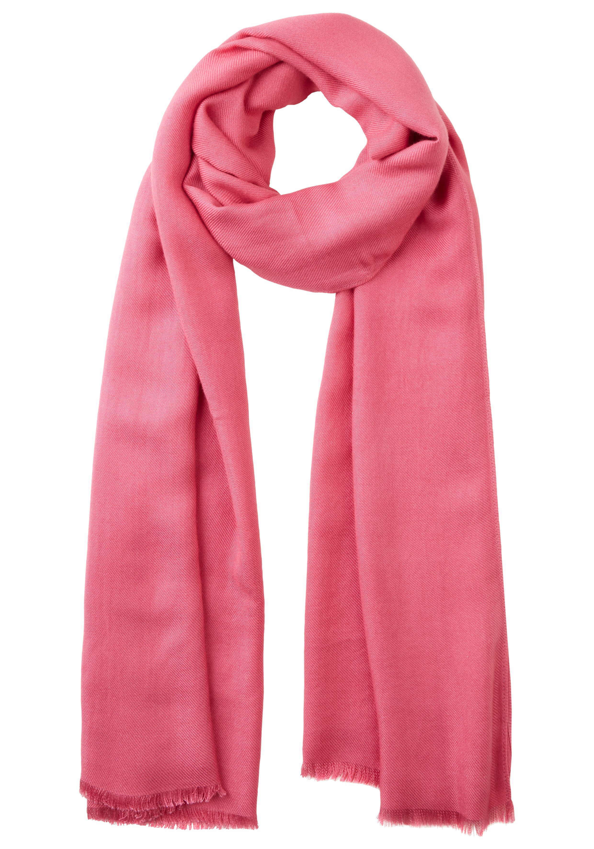 Laura Scott Sjaal-doek met fijne franjes nieuwe kleur champagne