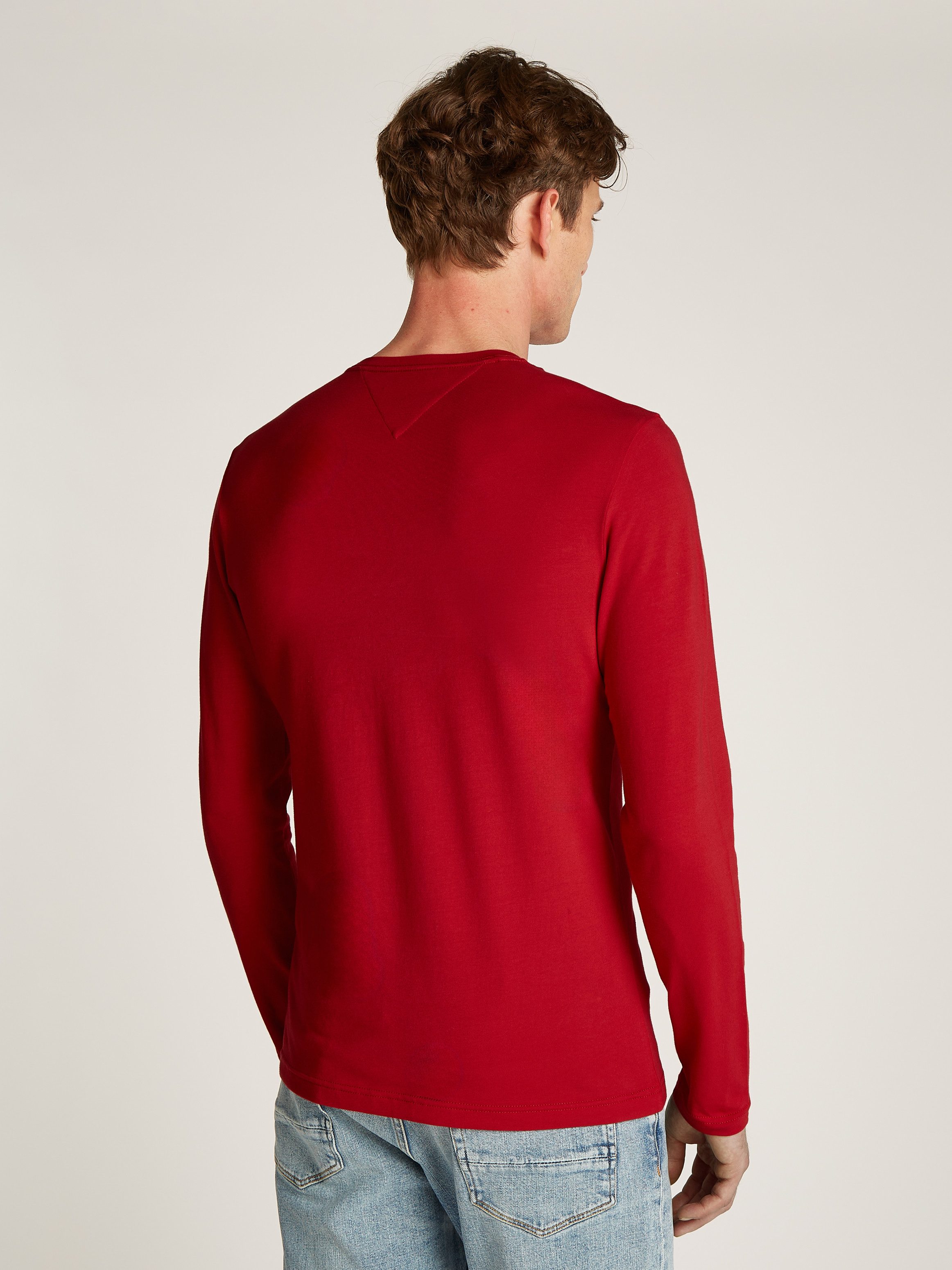 Tommy Hilfiger Shirt met lange mouwen STRETCH SLIM FIT LONG SLEEVE van biologische katoen-stretch