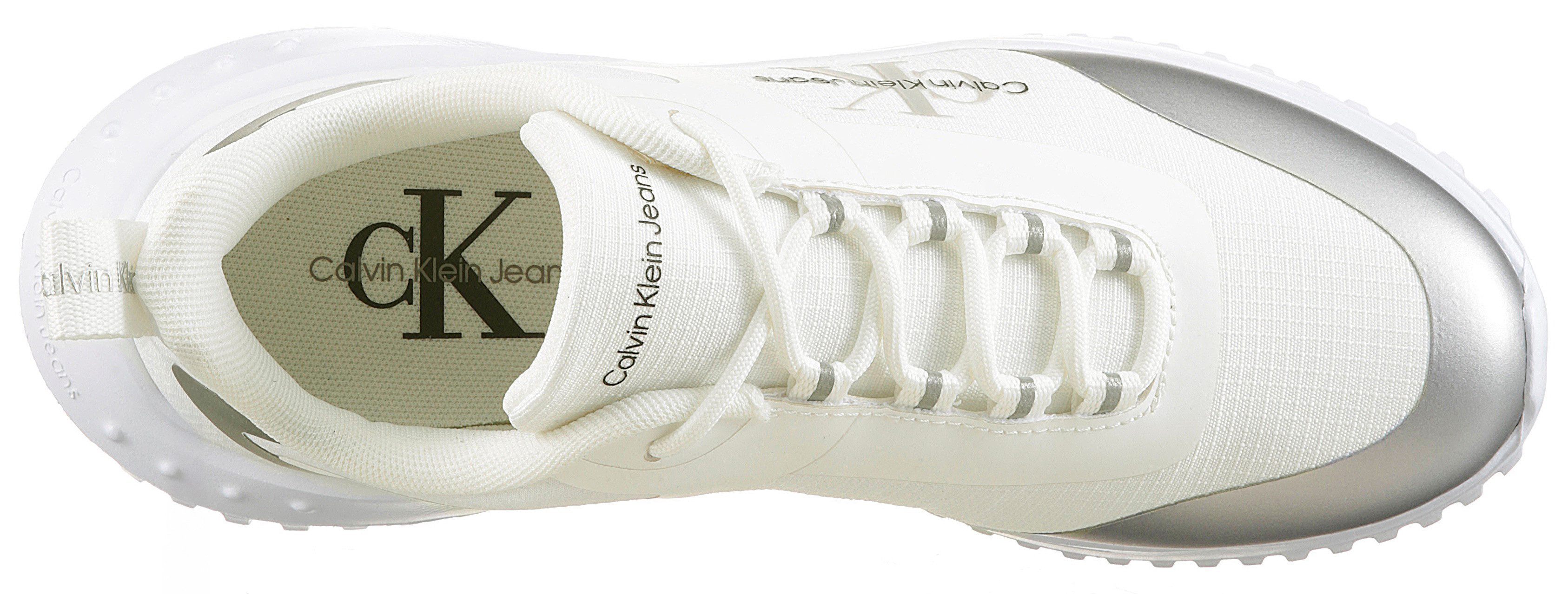 Calvin Klein Sneakers EVA RUNNER LOW LACE MIX ML WN vrijetijdsschoen, lage schoen, veterschoen met lichte loopzool