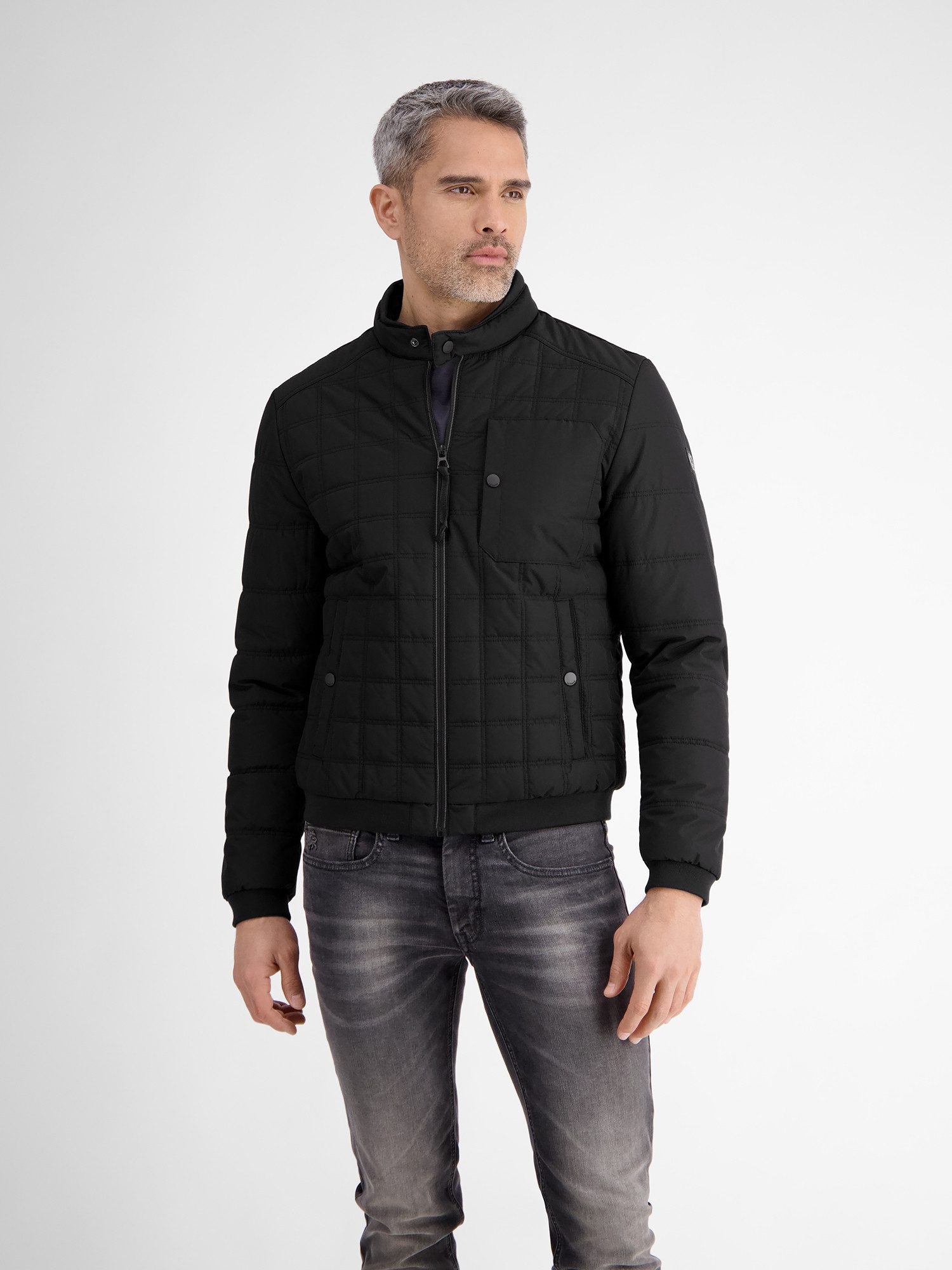 Lerros Gewatteerde jas LERROS heren gestikte blouson, functioneel