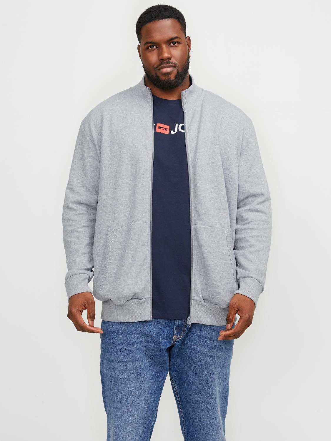 Jack & Jones PlusSize Sweatshirt JJEPAULOS SWEAT ZIP NOOS PLS