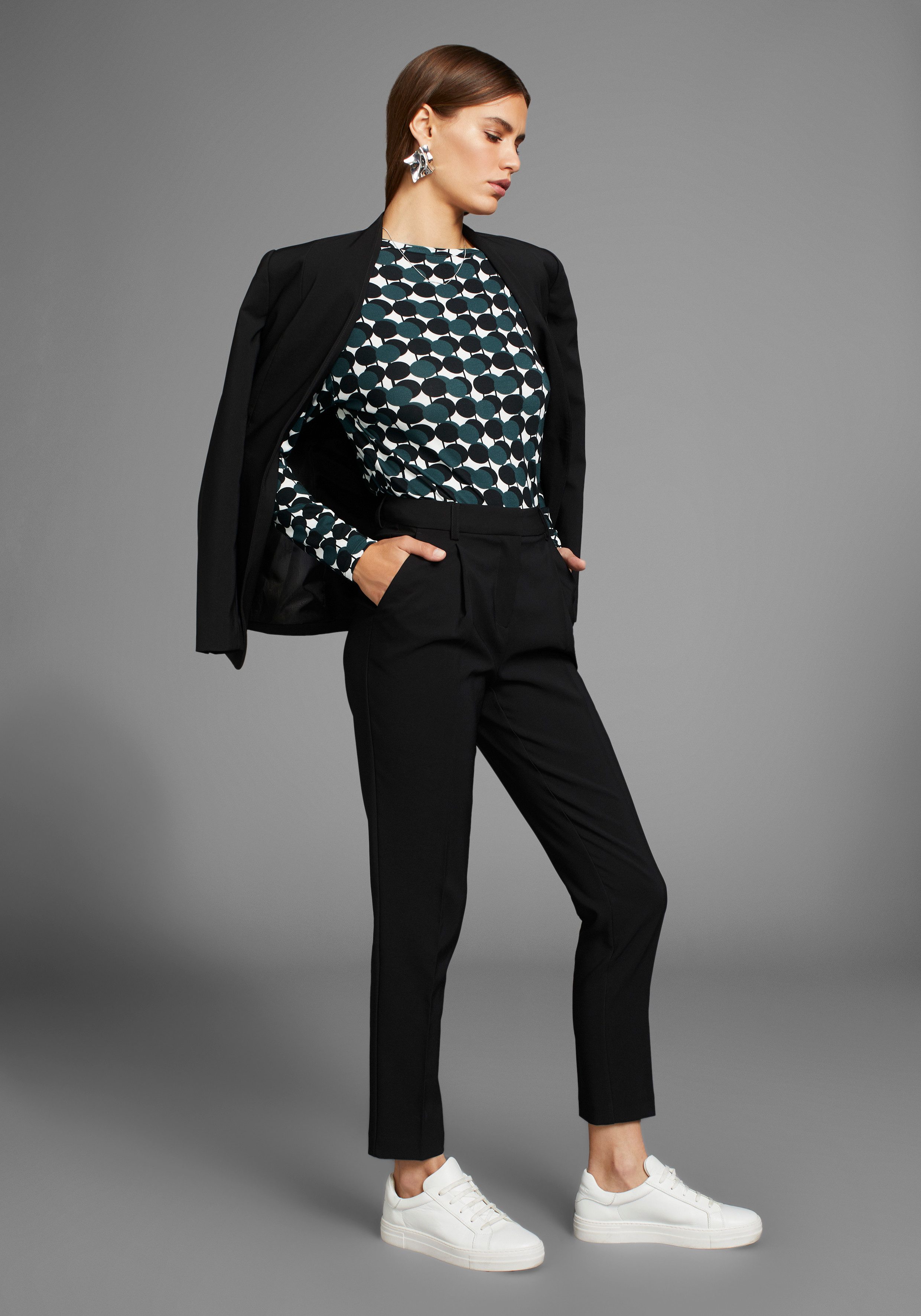 HECHTER PARIS Shirt met lange mouwen met mooie all-over print