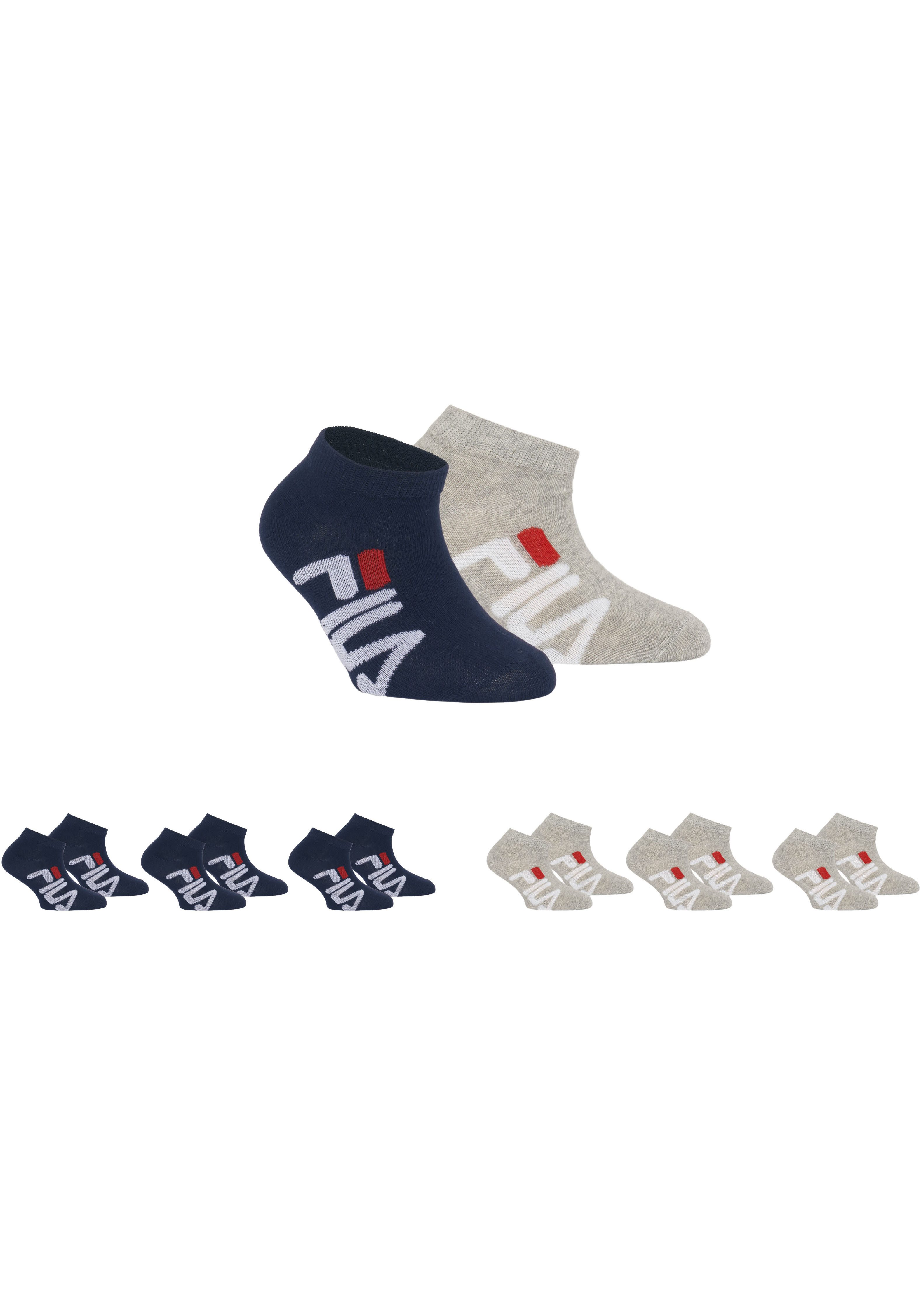 Fila Sneakersokken JUNIOR UNISEX INVISIBLE SOCKS met logo-opdruk aan de zijkant (set 6 paar)