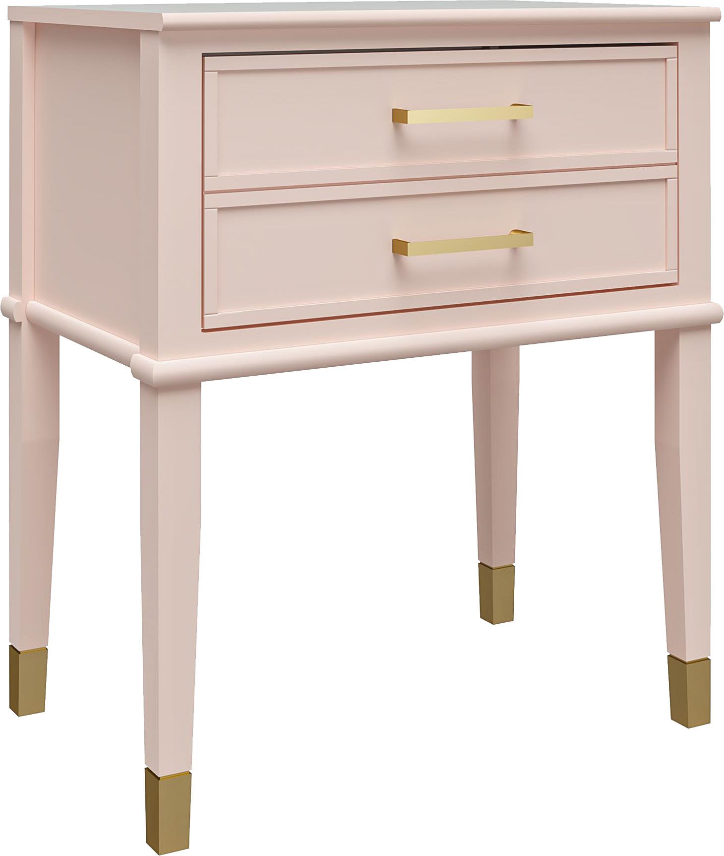 CosmoLiving by Cosmopolitan Bijzettafel Westerleigh 1 lade, van gemakkelijk te onderhouden mdf, poten van massief hout, hoogte 72 cm (1 stuk)