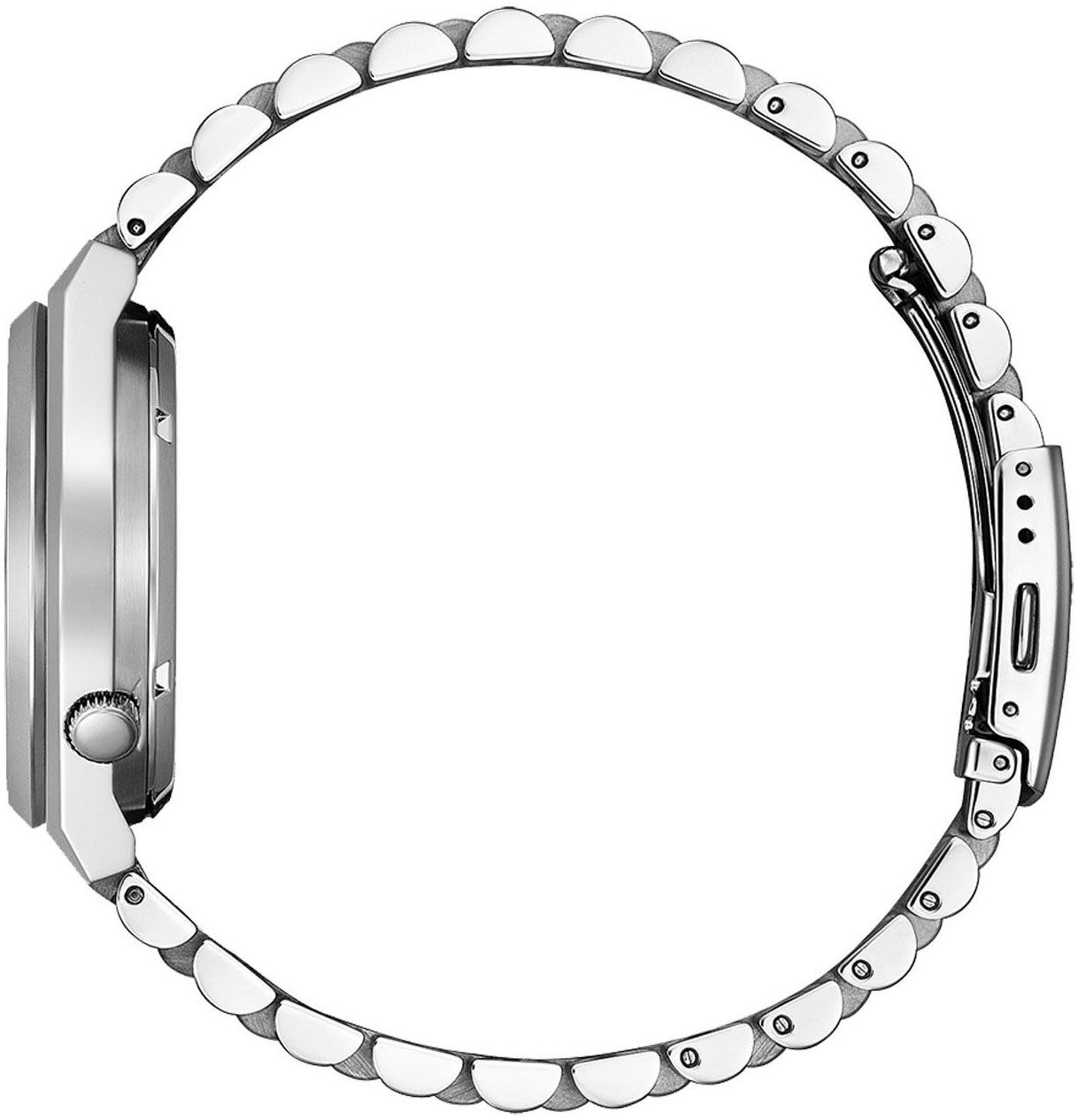Citizen Automatisch horloge Tsuyosa Polshorloge, dameshorloge, herenhorloge, roestvrijstalen armband, saffierglas, datum