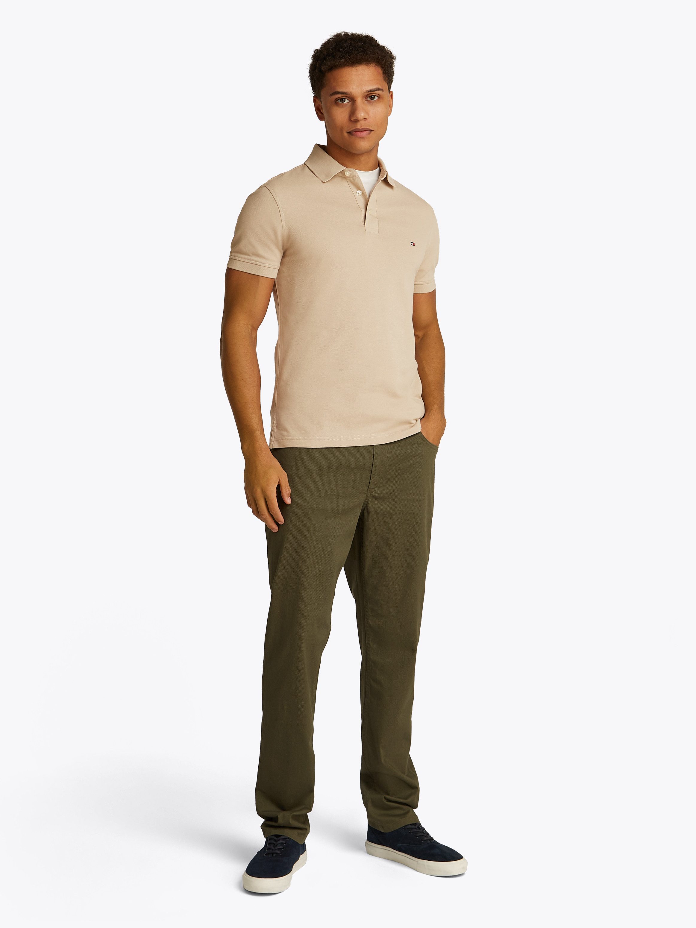 Tommy Hilfiger Poloshirt 1985 SLIM POLO hoogwaardige katoen-piqué kwaliteit