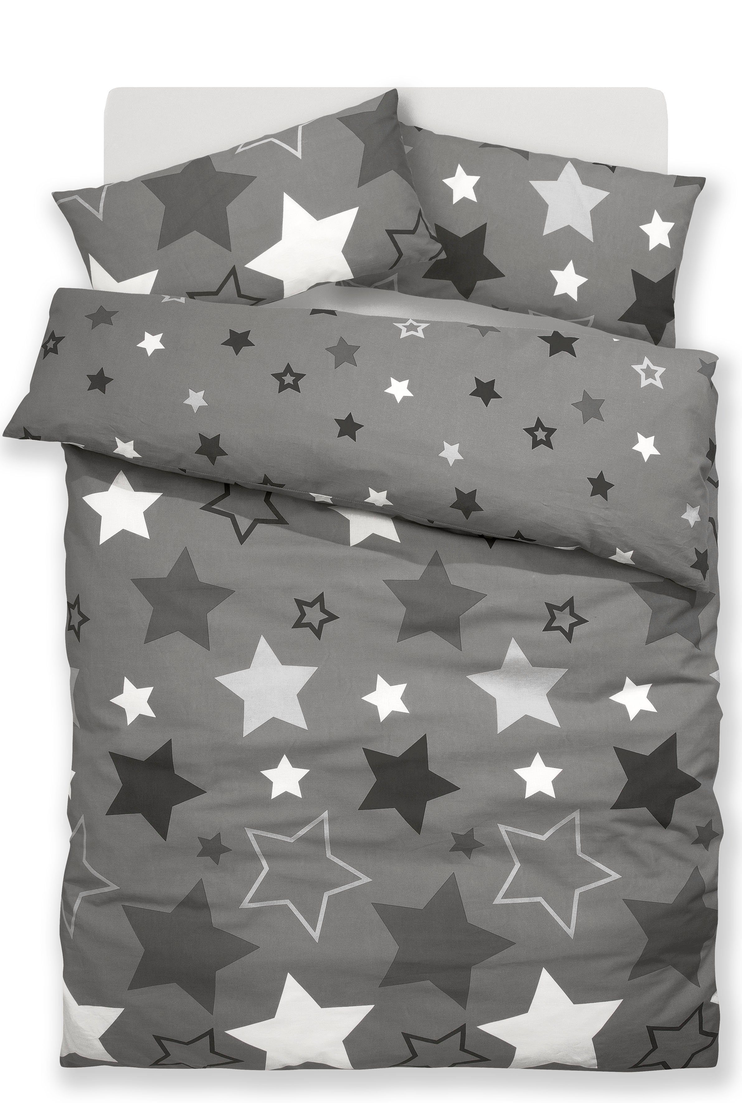my home Overtrekset Dreamer in mt. 135x200 of 155x220 cm, ideaal voor de kerstdagen Fleece behaaglijk warm in de winter, kerstdekbedovertrek, winter (2-delig)