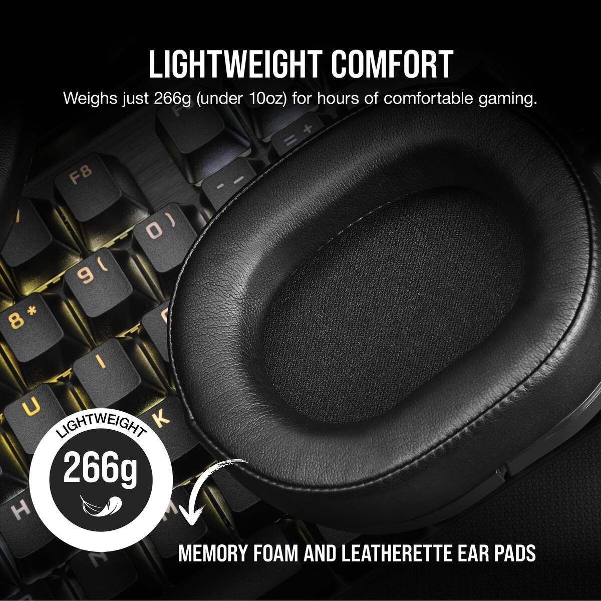 Corsair Wireless hoofdtelefoon CORSAIR HS55 WIRELESS Carbon