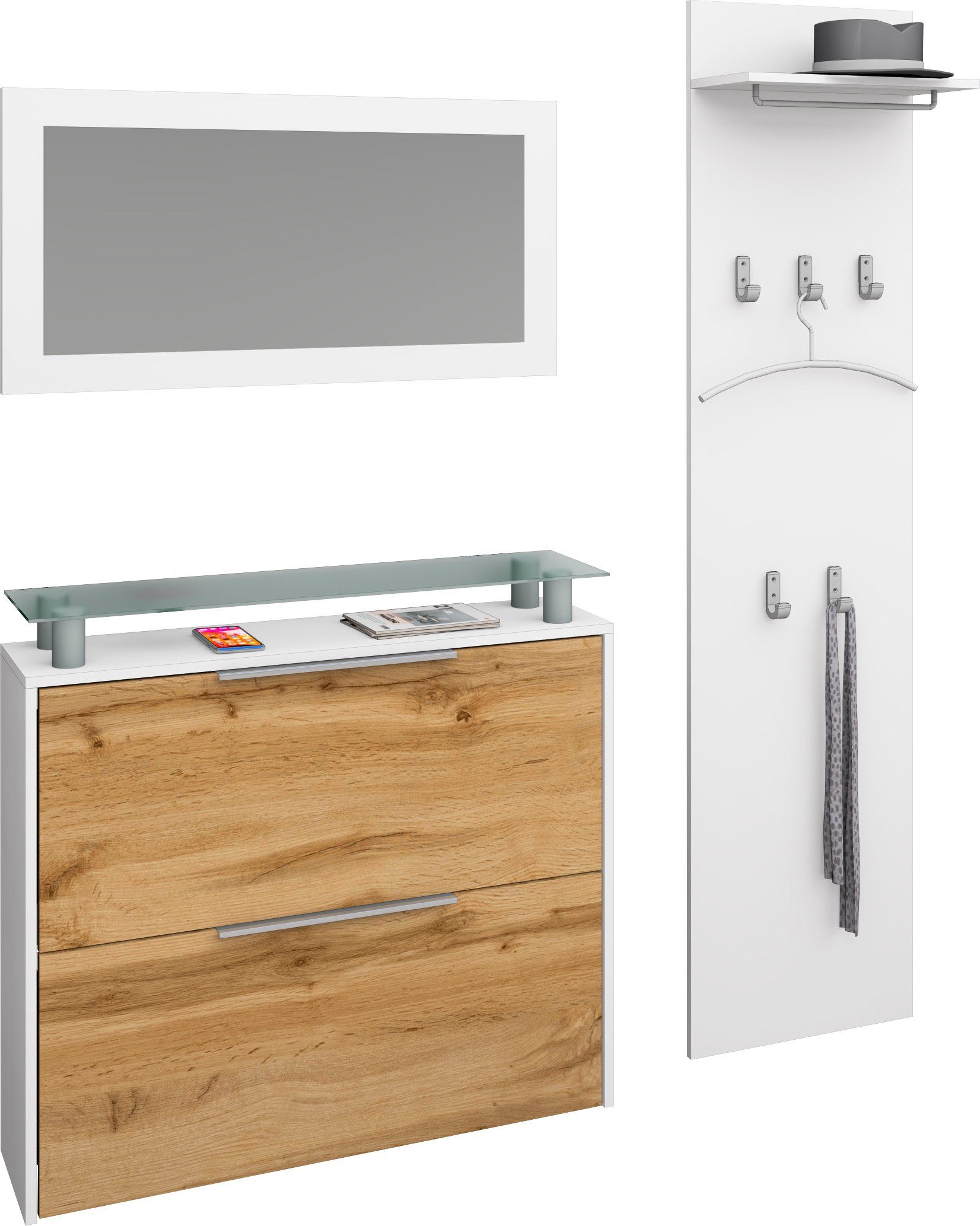 borchardt Möbel Halmeubelset Rena 2(3-delig) (set, 3-delig)