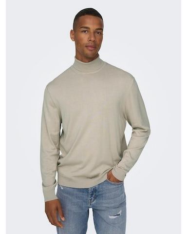 NU 20% KORTING: ONLY & SONS Coltrui ONSWYLER LIFE REG ROLL NECK KNIT NOOS