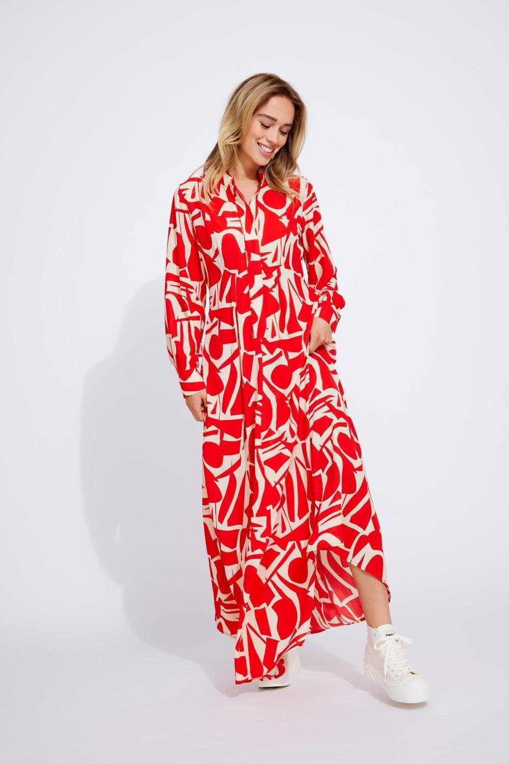Only Maxi-jurk ONLHELENA LIFE L/S MAXI DRESS PTM