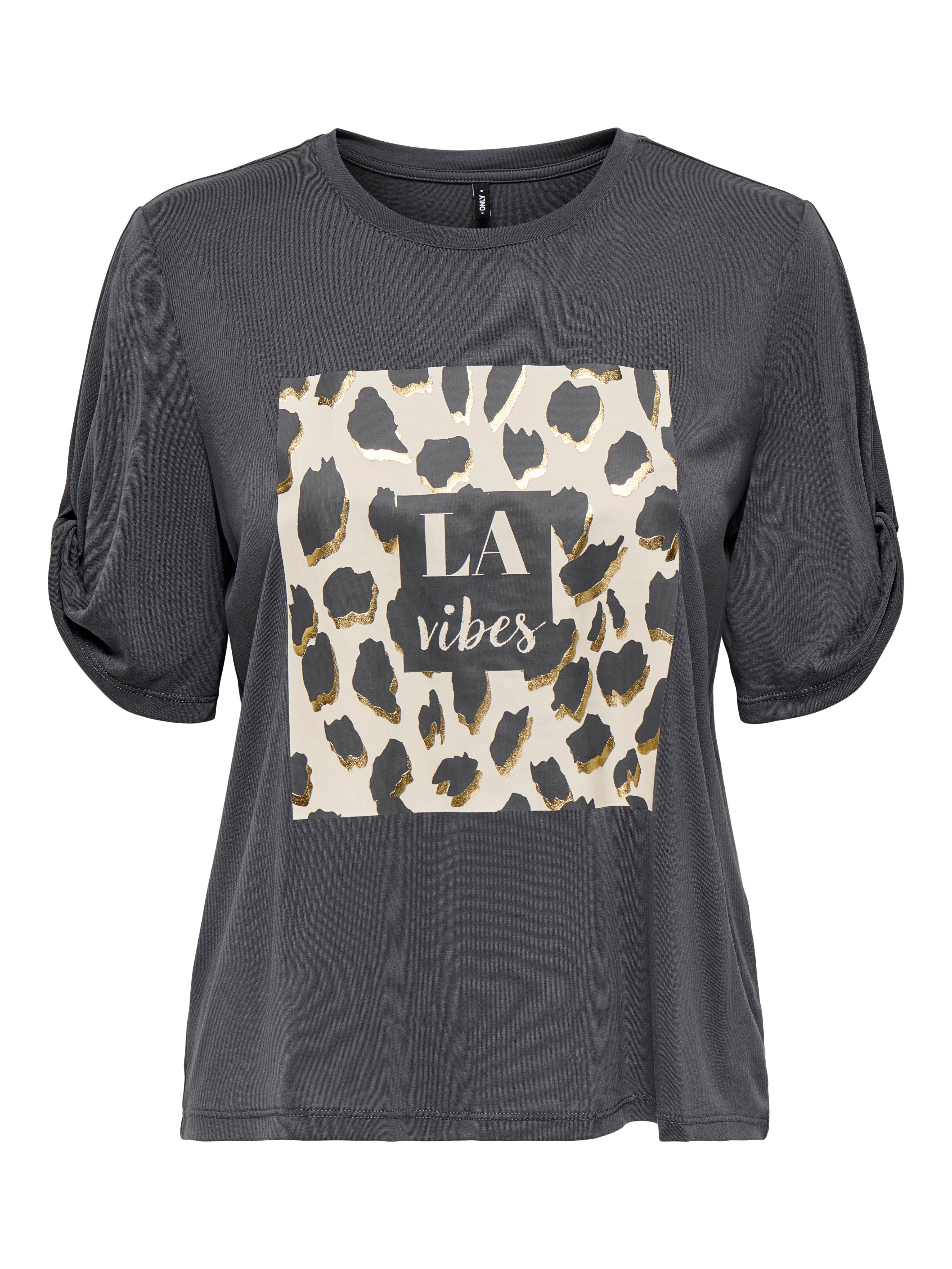 Only Shirt met korte mouwen ONLFREE – T-shirt met print voor casual combinaties