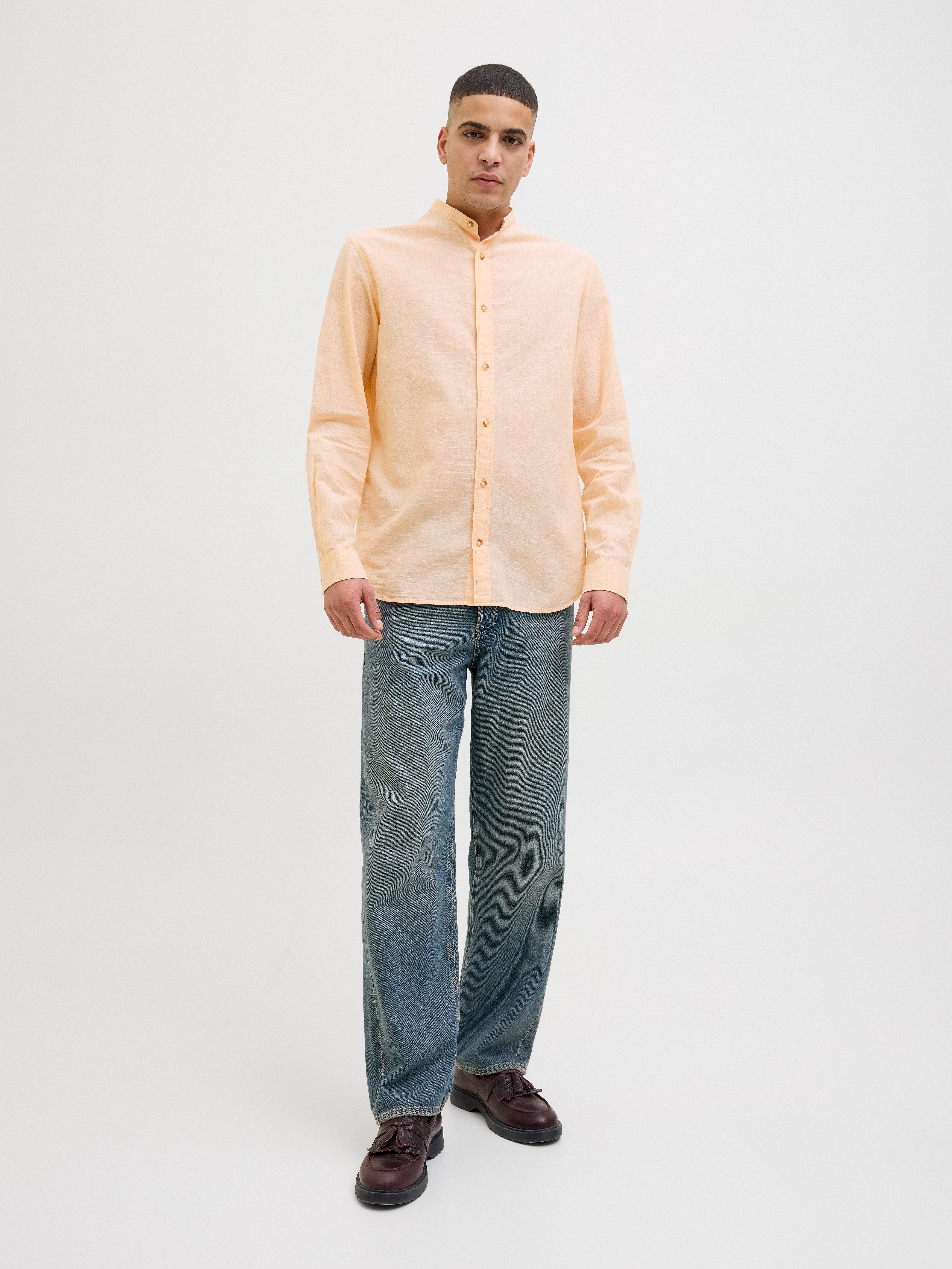 Jack & Jones Overhemd met lange mouwen JJESUMMER BAND SHIRT LS SN