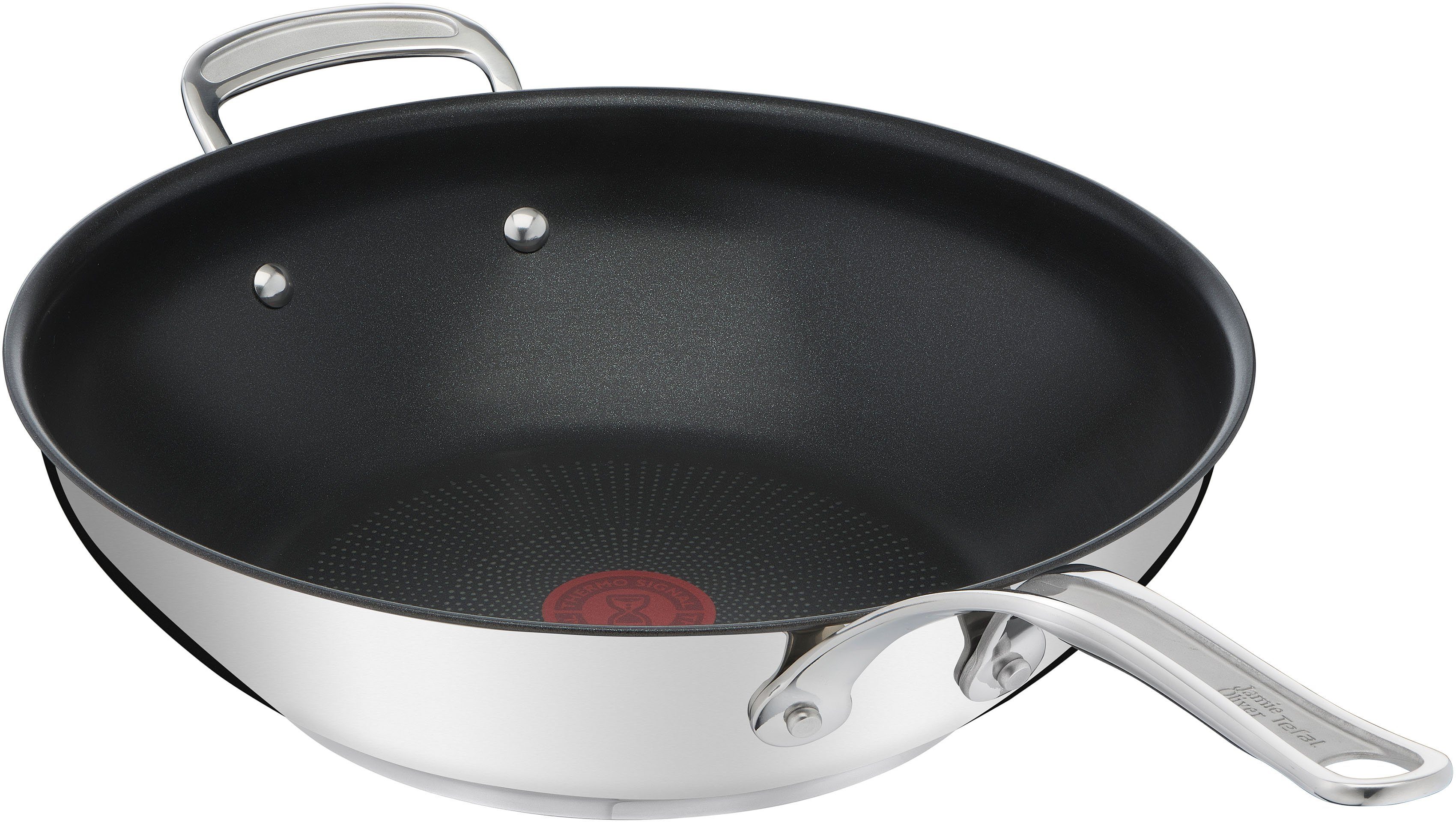 Tefal Wok Jamie Oliver Cook's Classic, wokpan inductie Thermo-signaal bij ideale baktemperatuur, anti-aanbakcoating (1-delig)