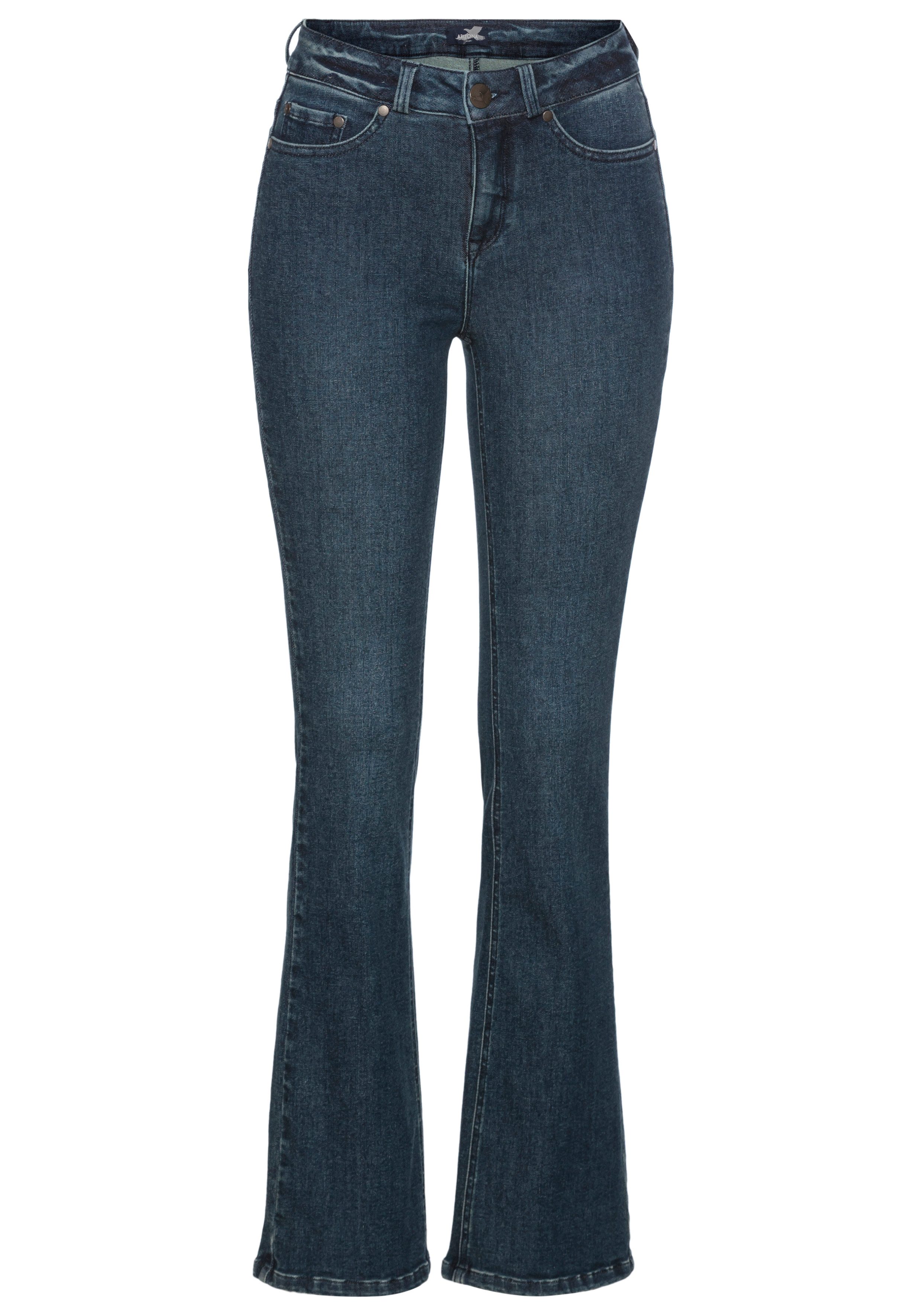 Arizona Bootcut jeans Ultra Soft elastische pasvorm, uitlopende pasvorm, hoge taille