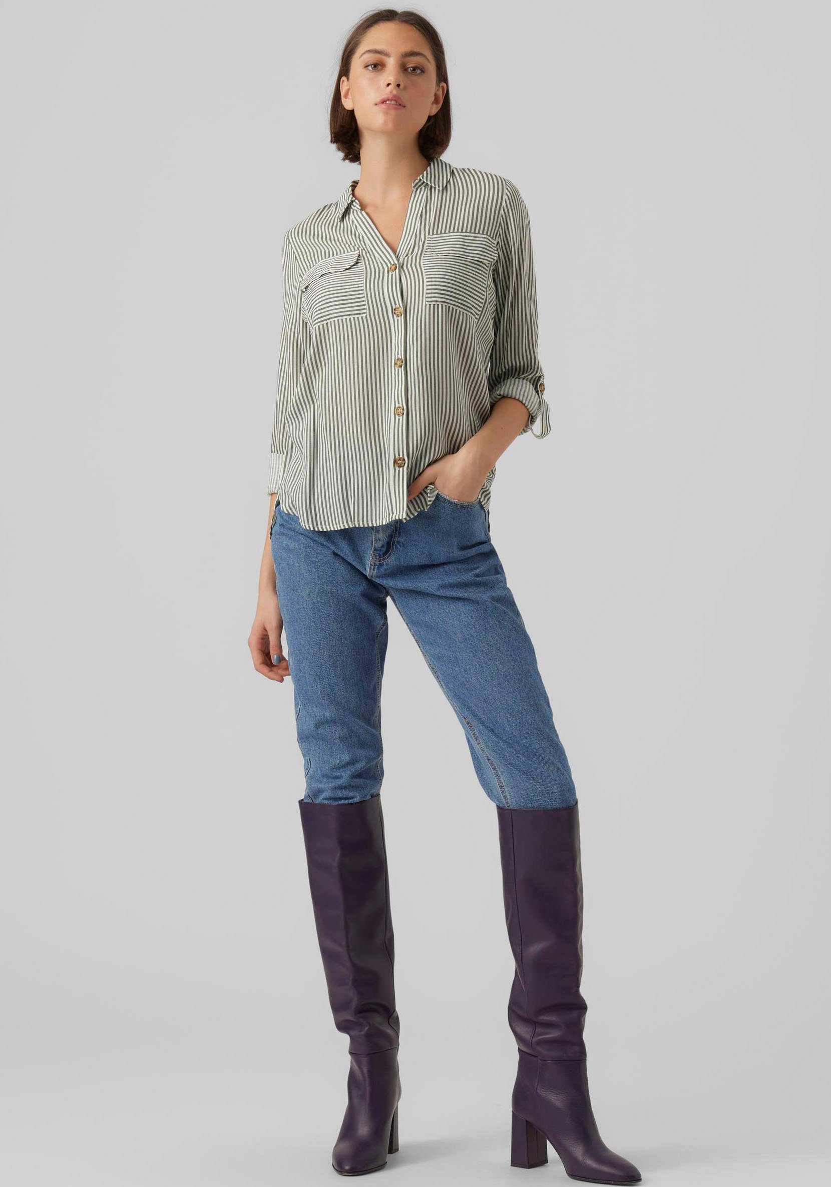 Vero Moda Overhemdblouse VMBUMPY L/S SHIRT NEW WVN GA NOOS