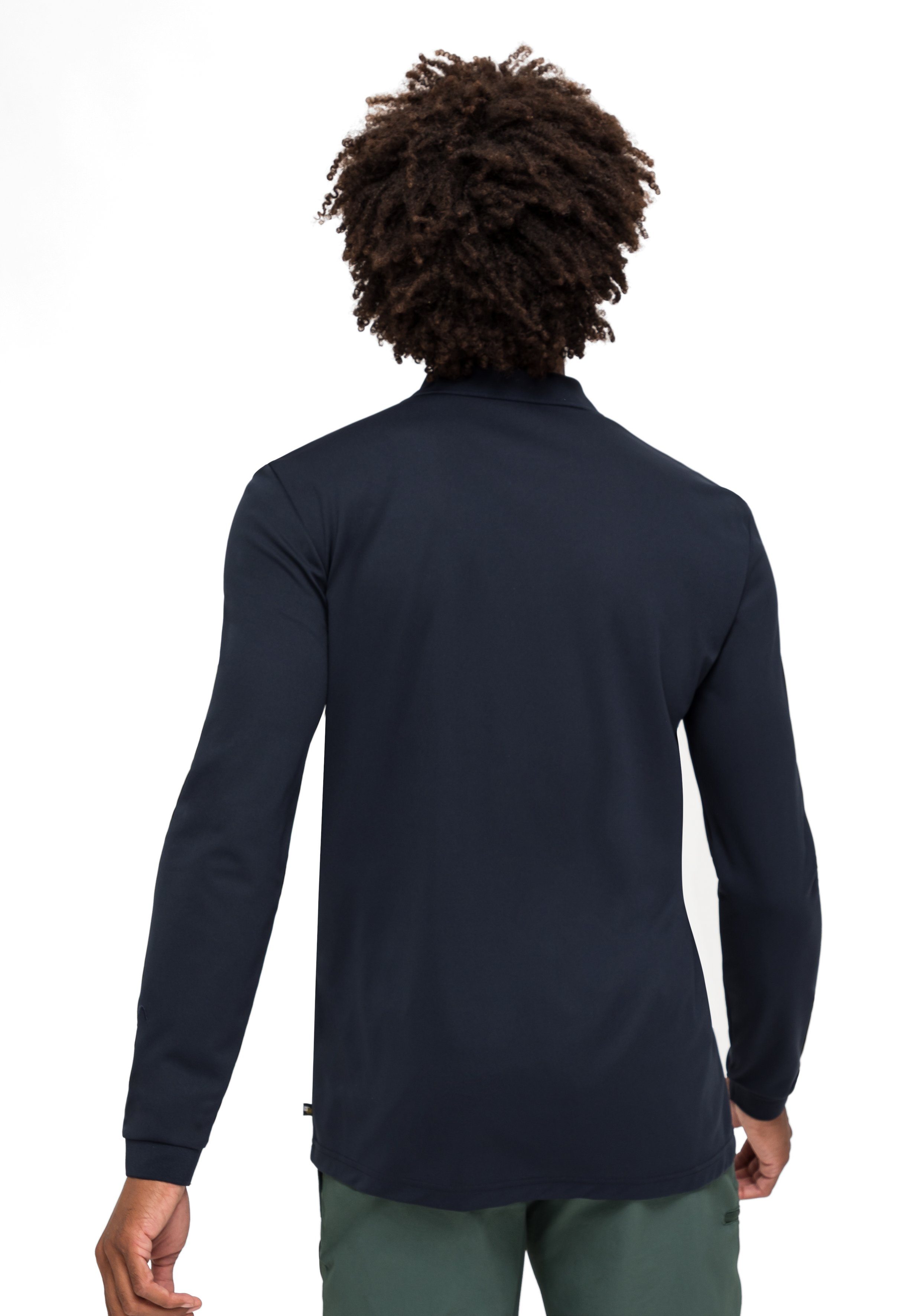 Maier Sports Poloshirt Ulrich L/S Heren functioneel shirt, lange mouw vrijetijdsshirt met overhemdkraag, regular fit