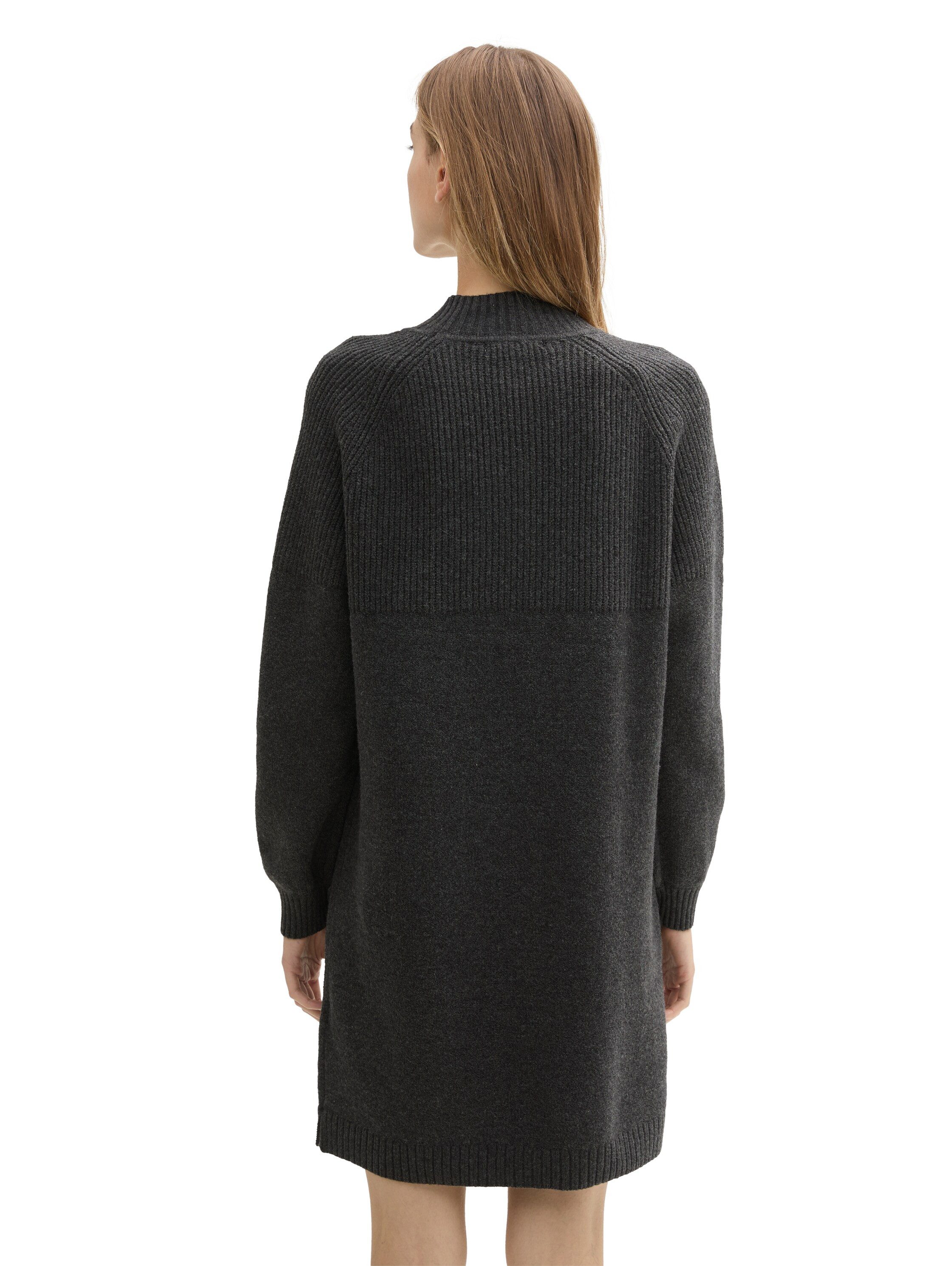 Tom Tailor Denim Gebreide jurk met ribstructuur