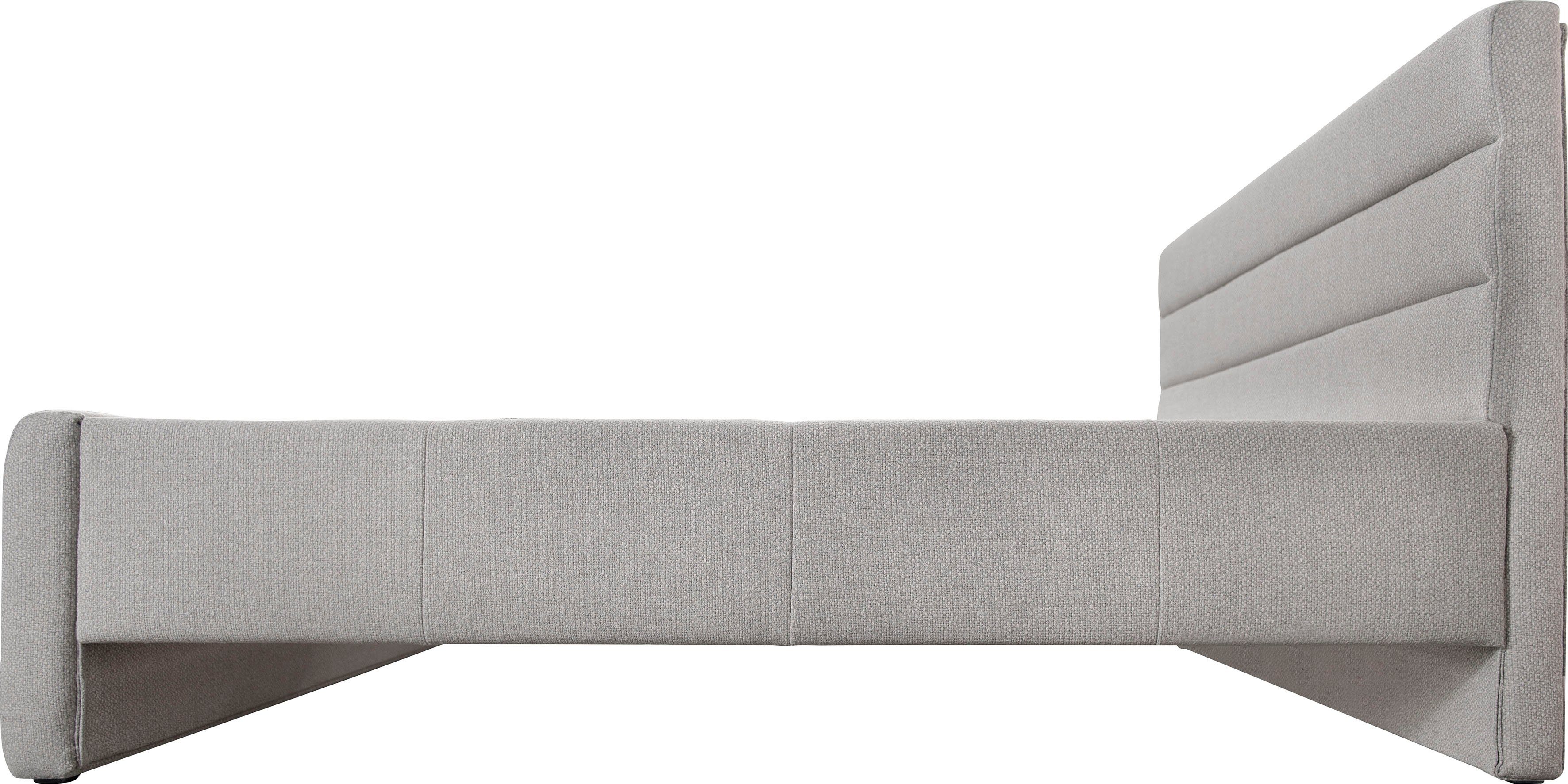 OTTO products Gestoffeerd bed Merrit Dwarsnaad in het hoofd- en voetbord, in 5 breedten, ook in 220 cm lang