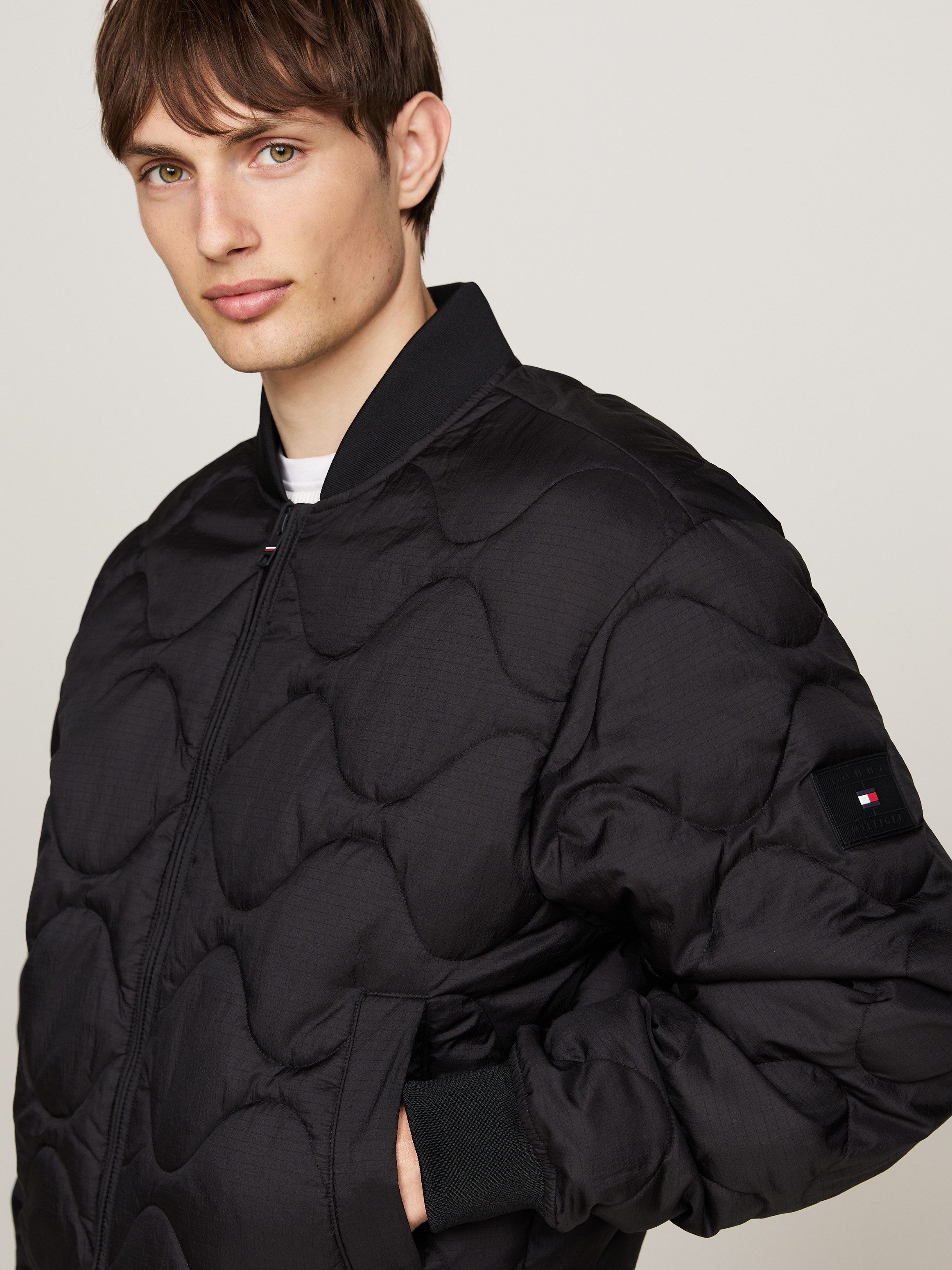 Tommy Hilfiger Gewatteerde jas ONION QUILTED BOMBER met staande kraag modieuze quilting