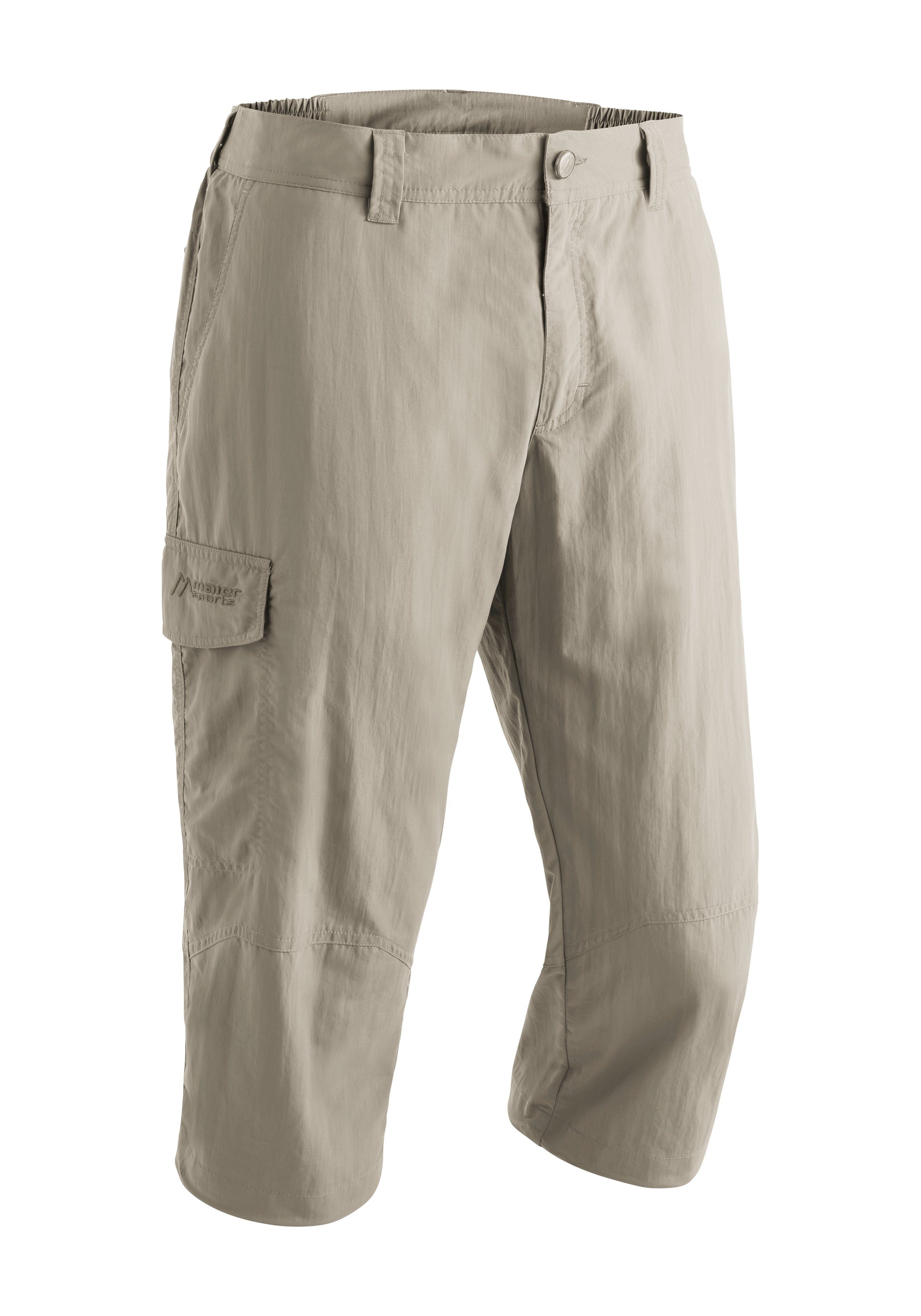 Maier Sports Capribroek Jens Veelzijdige functionele broek, perfect voor wandelen en vrije tijd heren broeken maat 54 beige