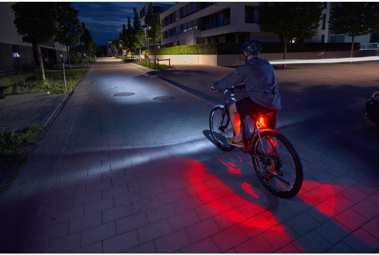 Fischer Fietsverlichting Visser led verlichtingsset met 360Â° vloerlamp (set, 3-delig)