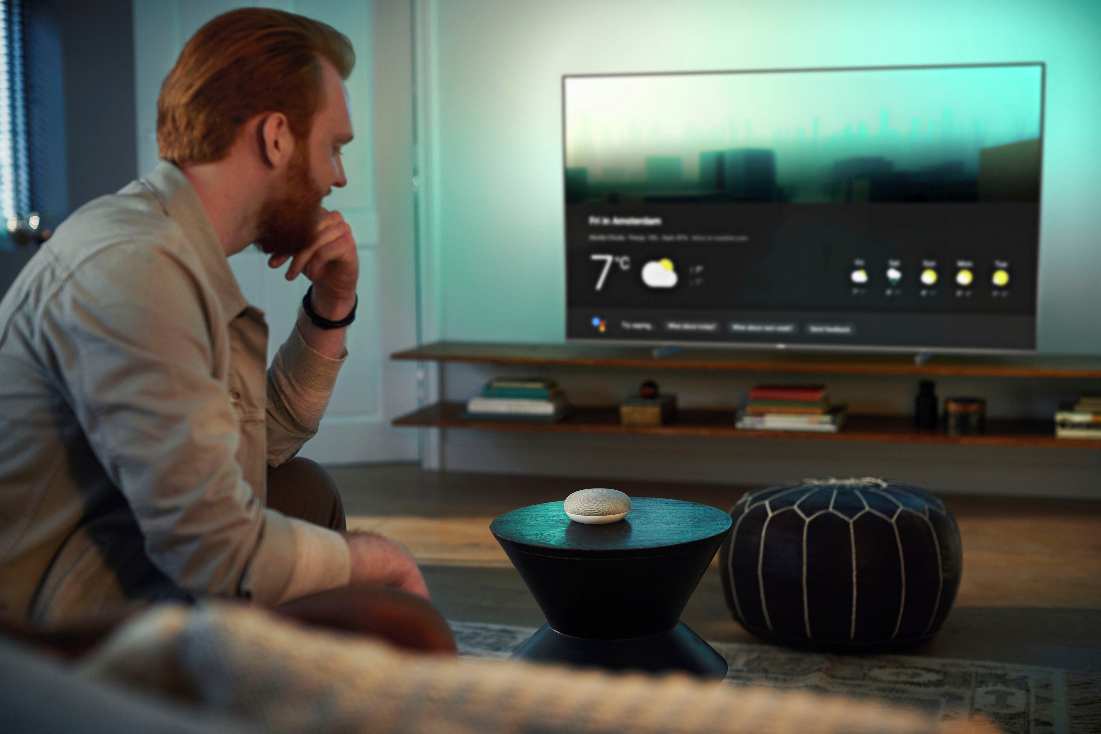 Philips Led-TV 65PUS7906/12, 164 cm / 65", 4K Ultra HD, Android TV - Smart TV, ambilight langs 3 randen