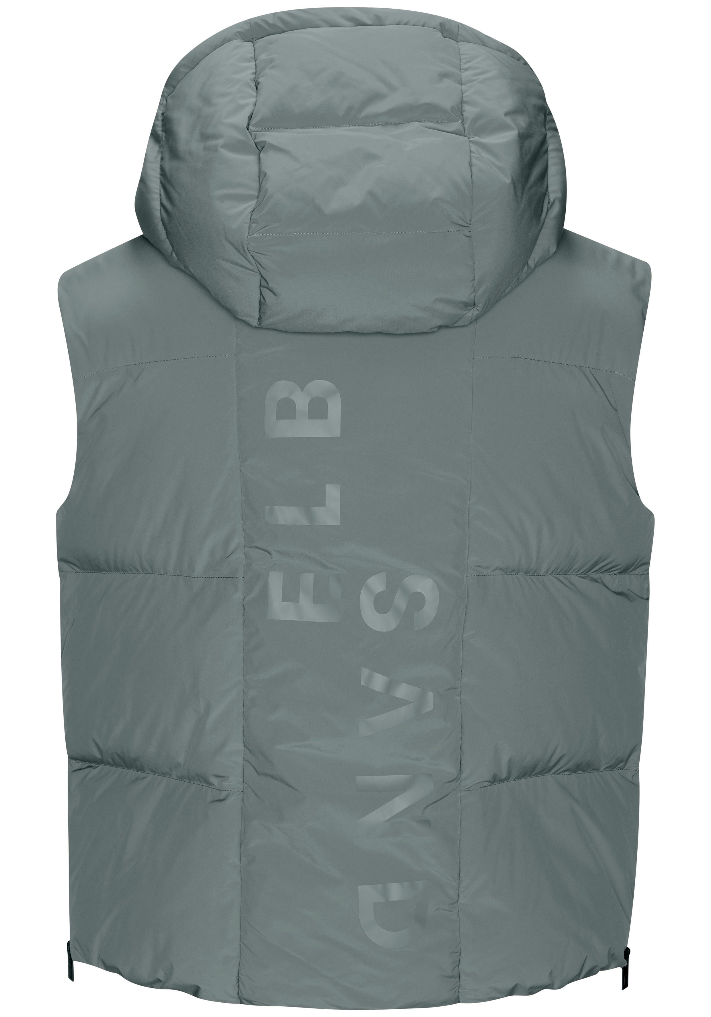 Elbsand Bodywarmer met grote logoprint op de rug