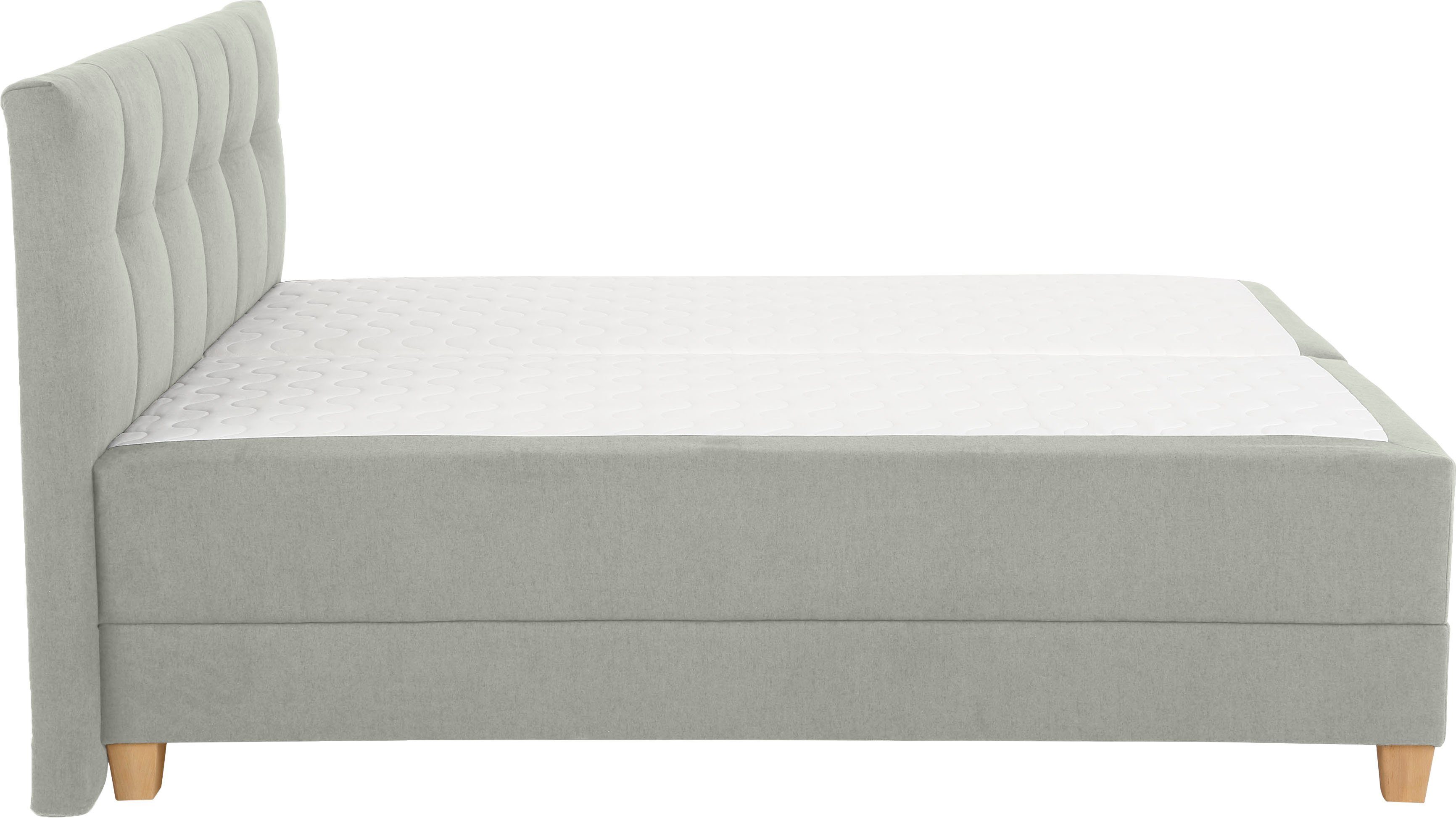 Home affaire Boxspring Lonrai in h2, h3 & h4 en xxl - verlengde 220 cm kiesbaar, incl. topper