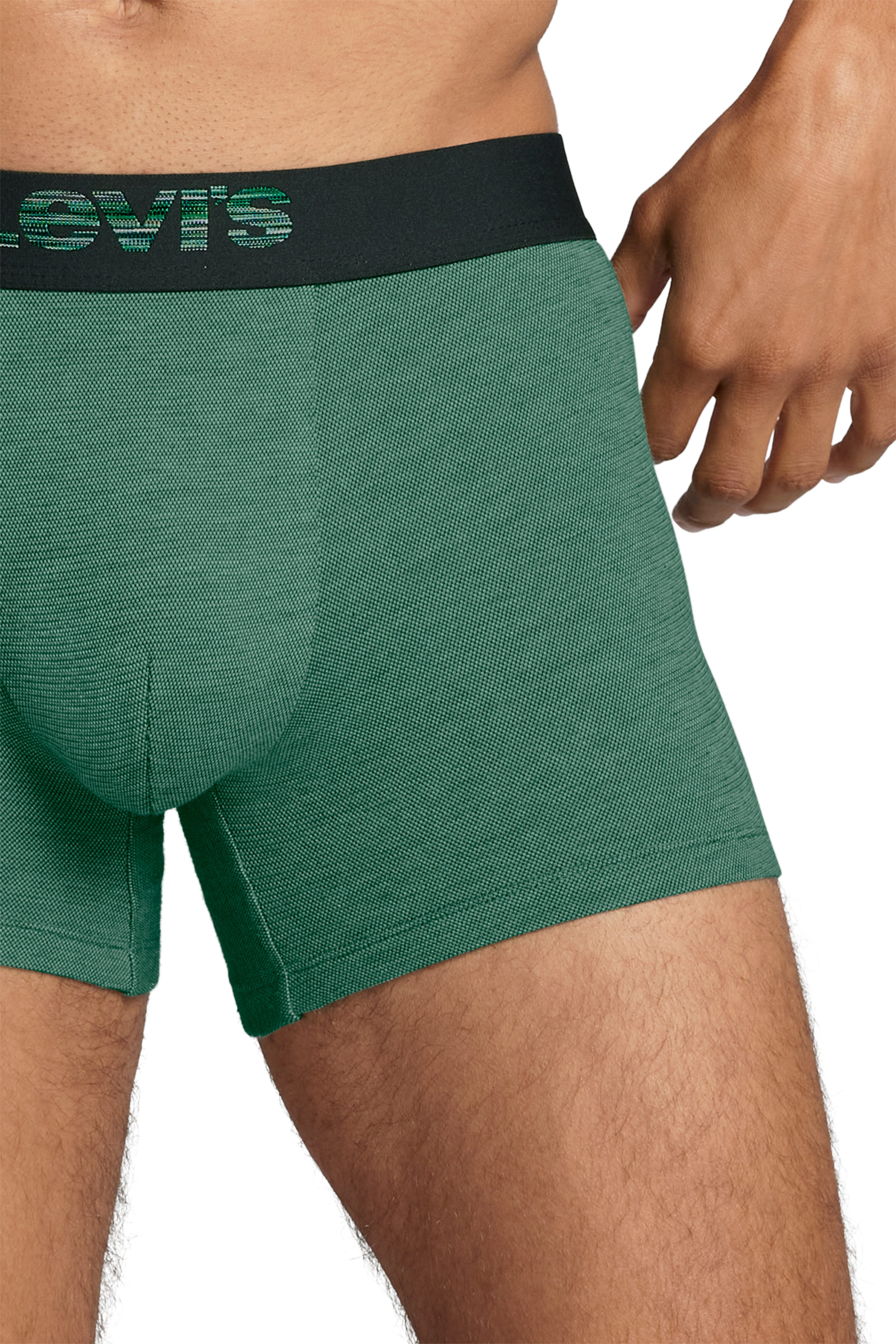 Levi's® Boxershort LEVIS MEN OPT ILL BOXER BRIEF ORG CO 2P Elastische logotailleband, zonder opening (Set van 2)