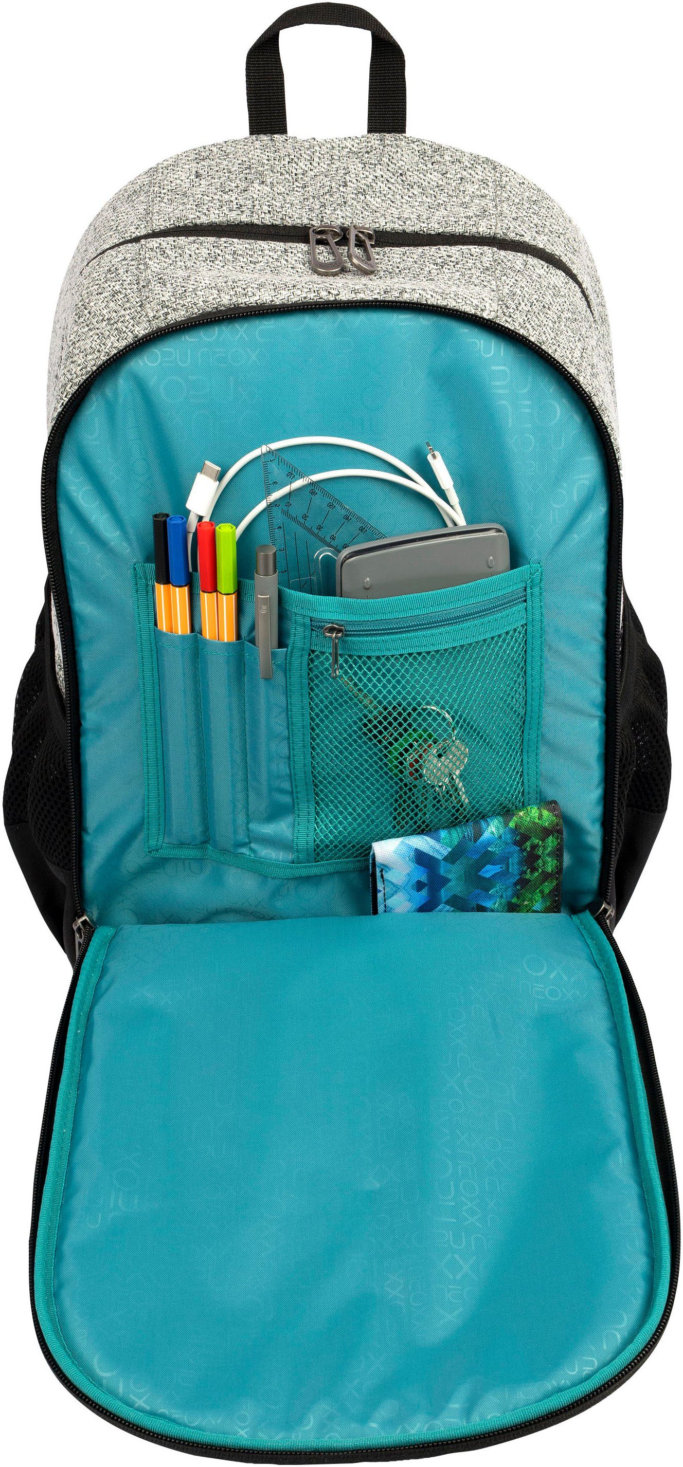 neoxx Schoolrugzak Flow, Wool the World gedeeltelijk van gerecycled materiaal