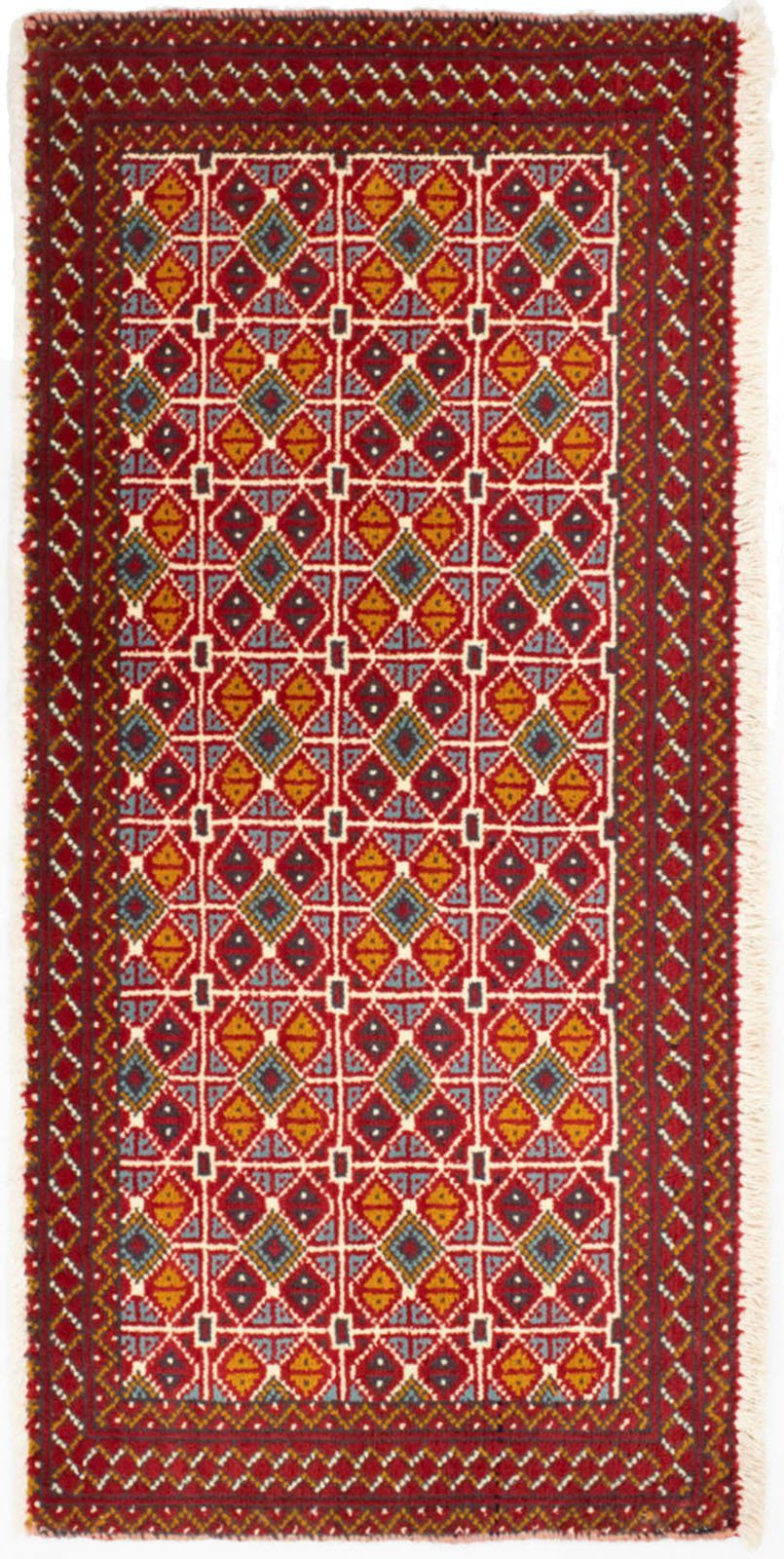 morgenland Wollen kleed Turkaman vloerkleed met de hand geknoopt rood