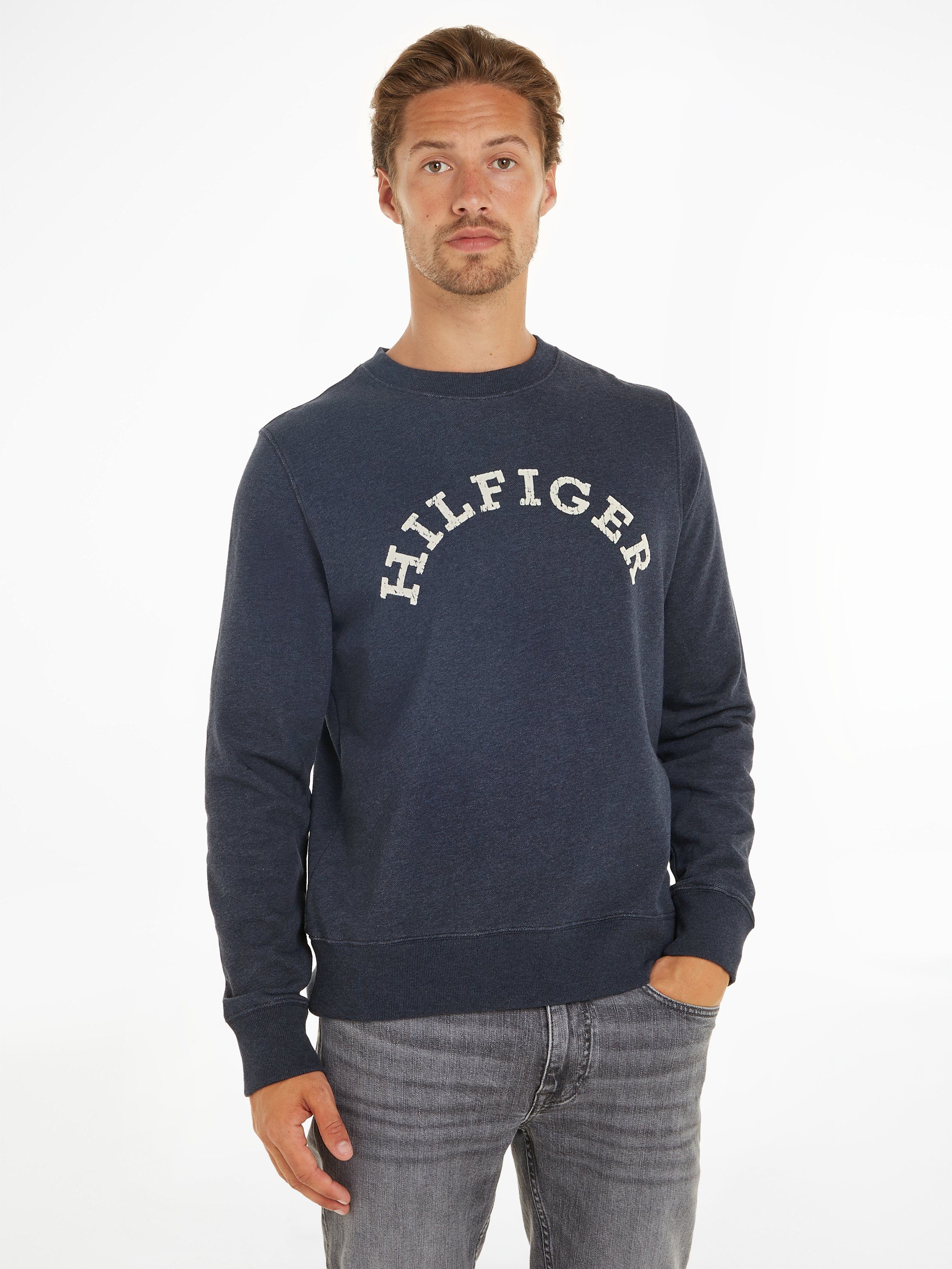 Tommy Hilfiger Sweatshirt HILFIGER ARCHED HTR SWEATSHIRT