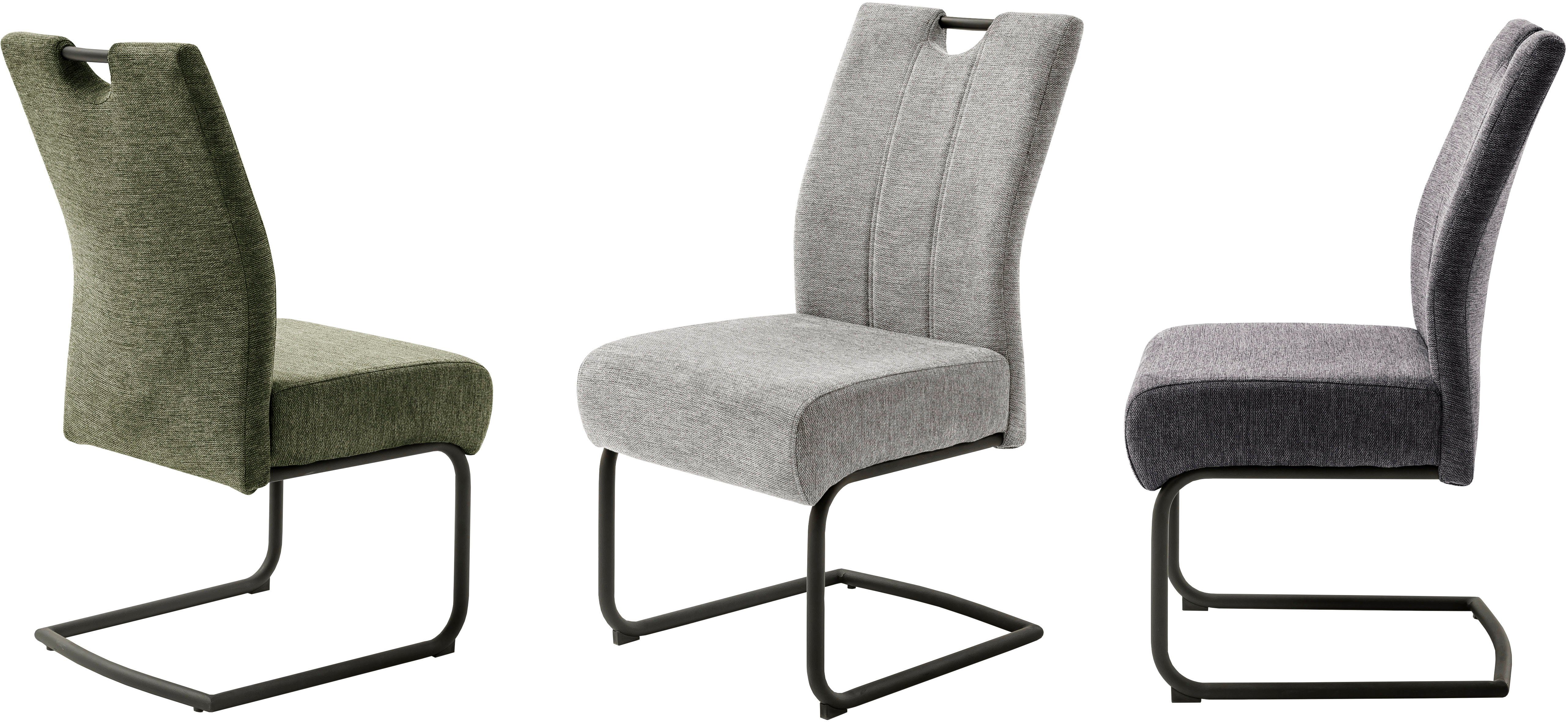 MCA furniture Eetkamerstoel AMERY (2-pack), pocketvering, belastbaarheid 150 kg, zithoogte ca. 49 cm