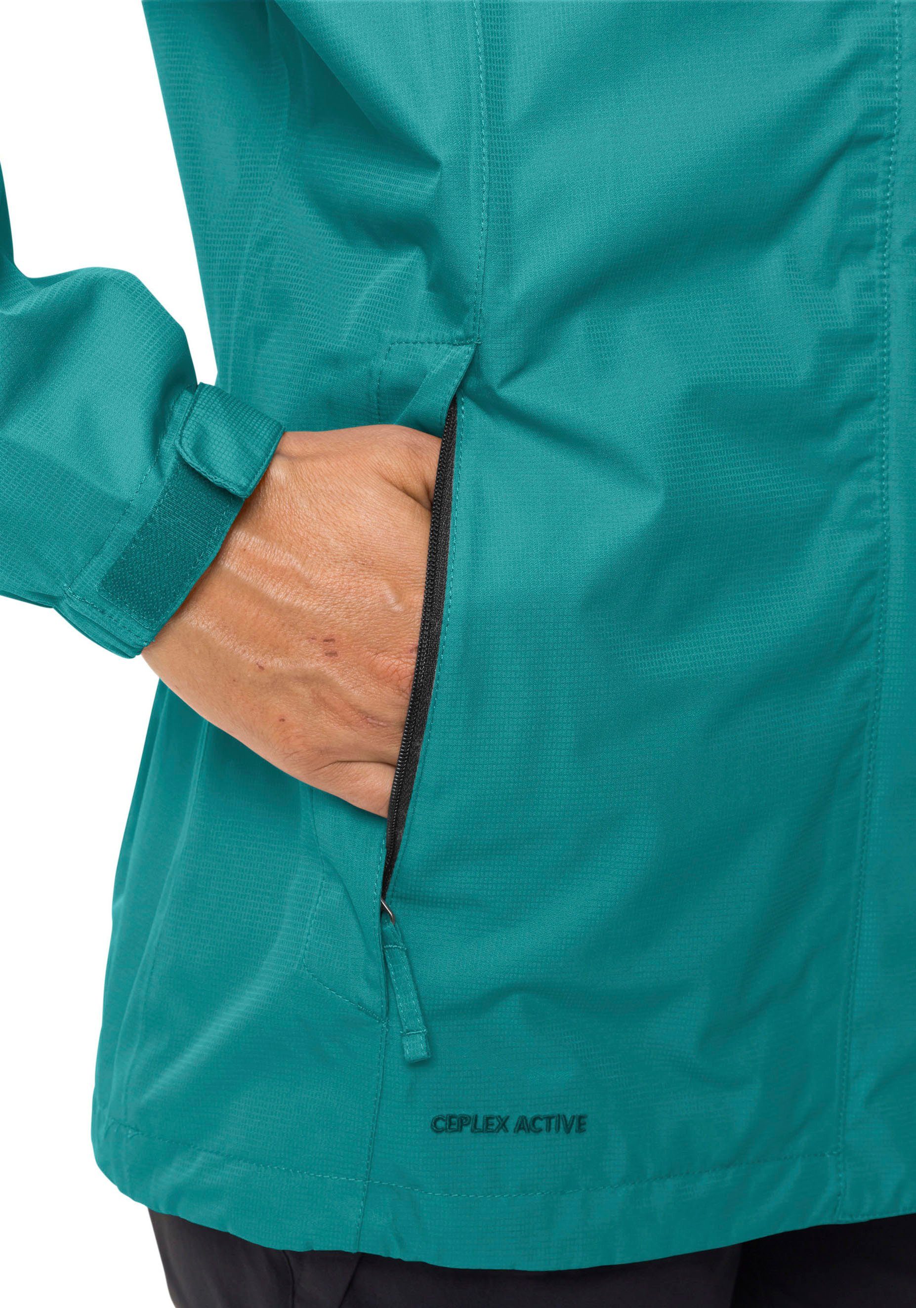 VAUDE Outdoorjack WOMEN'S ESCAPE LIGHT JACKET Waterdicht & winddicht & ademend (1 stuk)