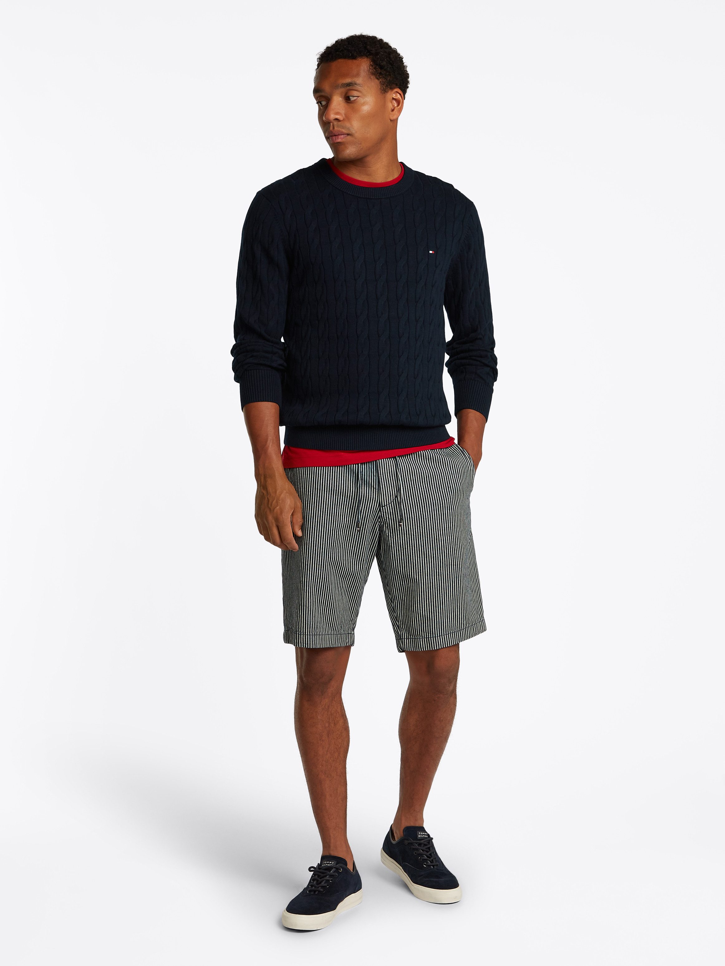 Tommy Hilfiger Gebreide trui CLASSIC CABLE CREW NECK
