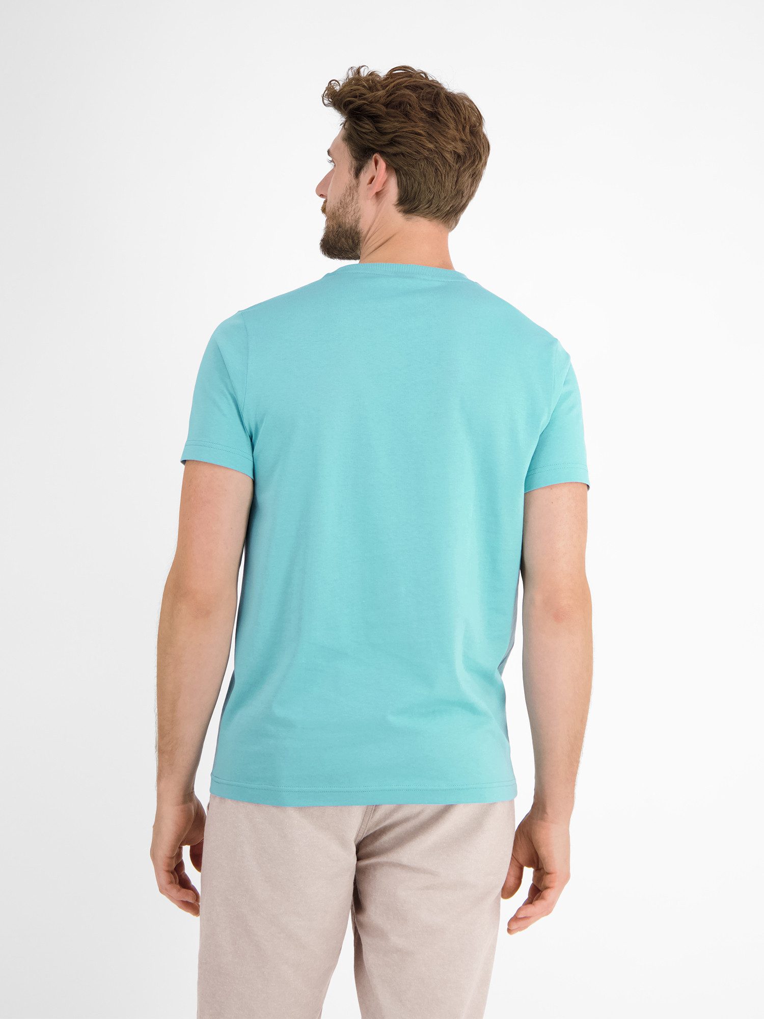 Lerros T-shirt LERROS effen T-shirt met print
