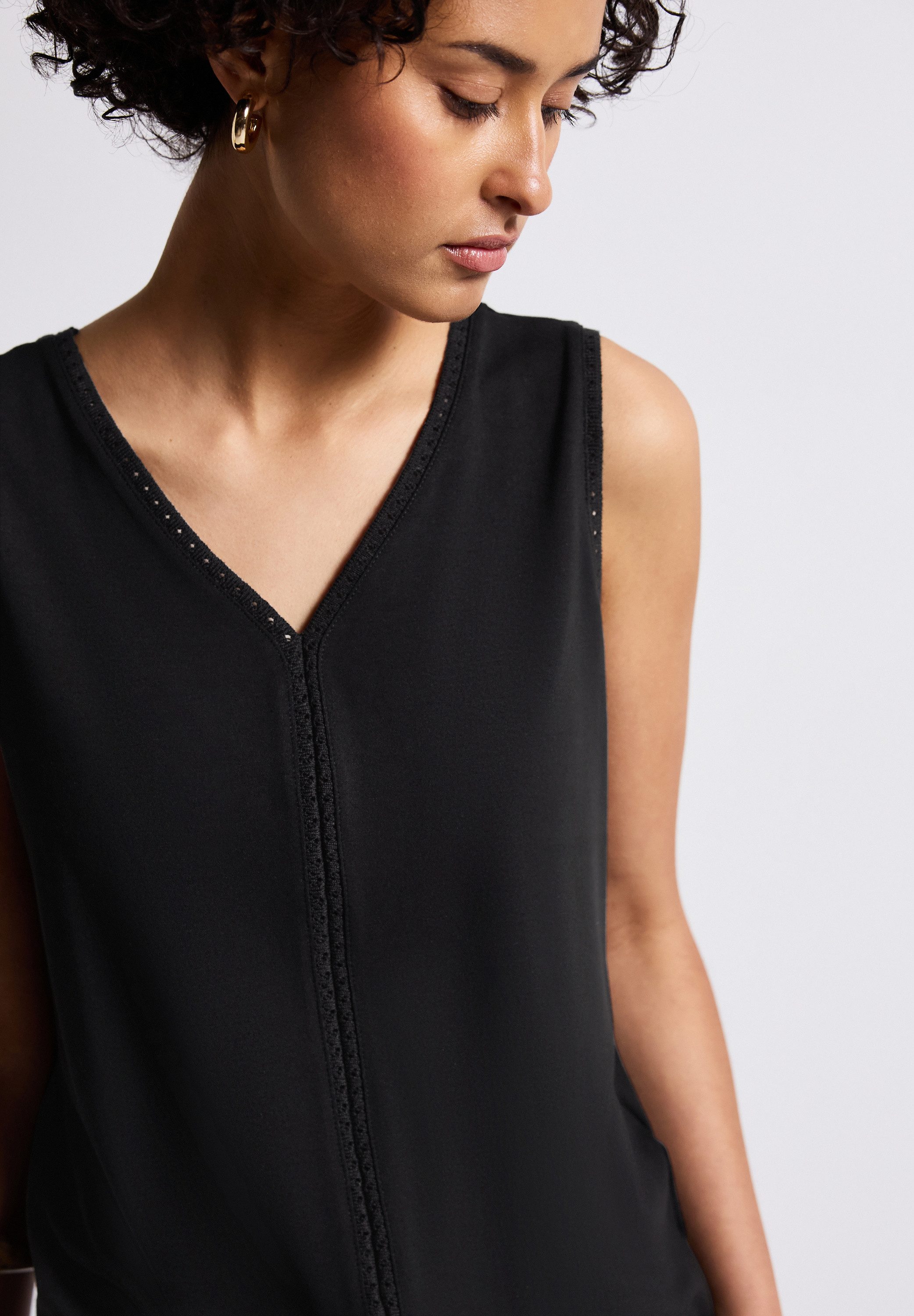 STREET ONE Shirttop met gehaakte details