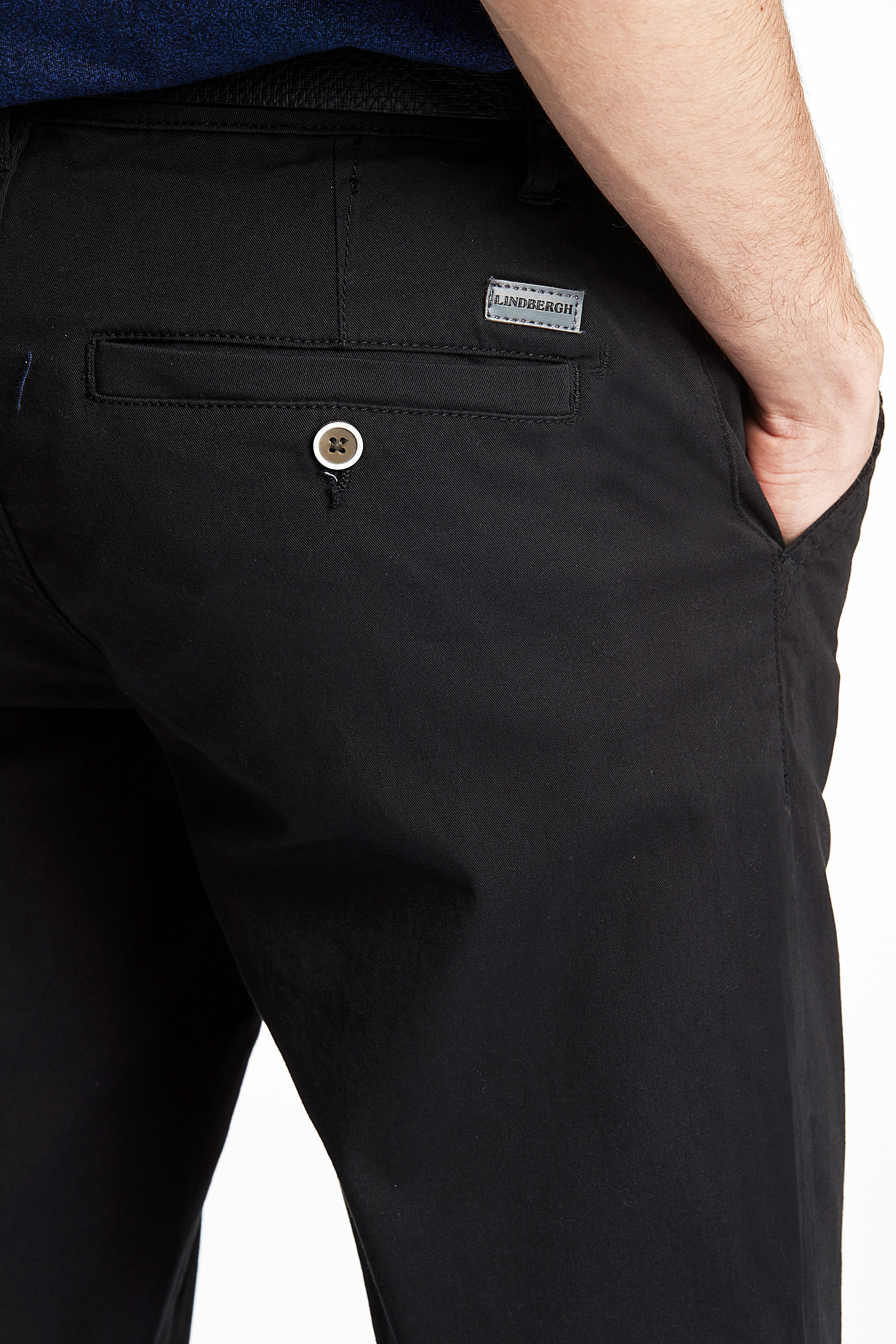 LINDBERGH Chino met riem en stretch (2-delig)