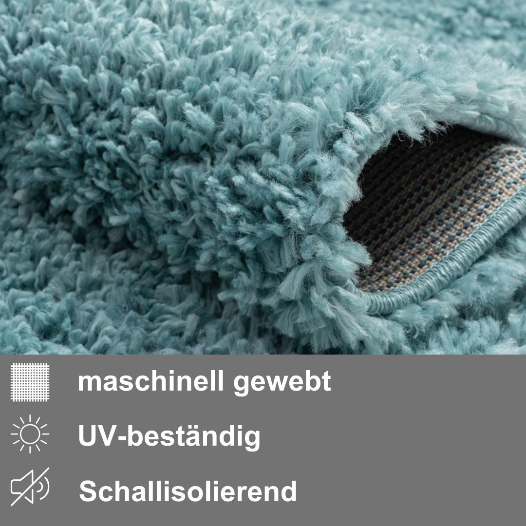 Myflair Möbel & Accessoires Hoogpolig vloerkleed My Shaggy Shaggy, uni-kleuren, licht glanzend, microvezel, extra fluffy
