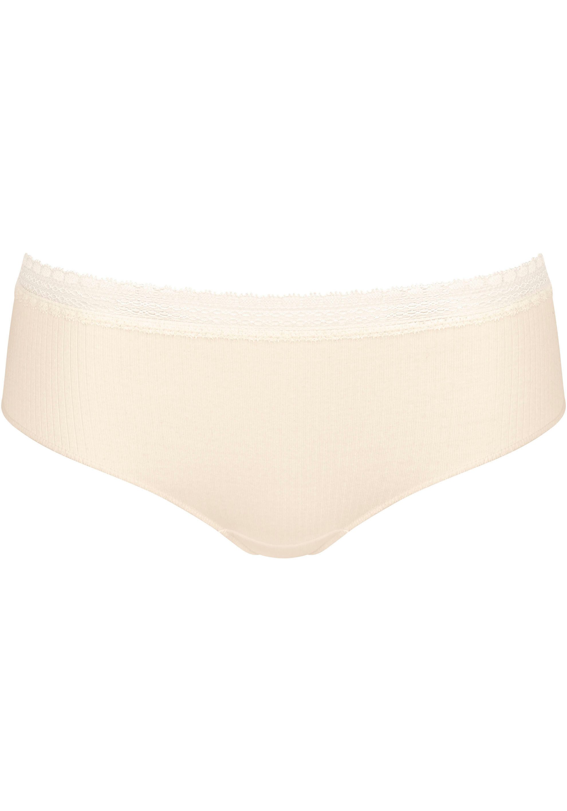 Sloggi Slip GO Ribbed R Hipster C2P zachte ribstof met kantafwerking (2 stuks, Set van 2)