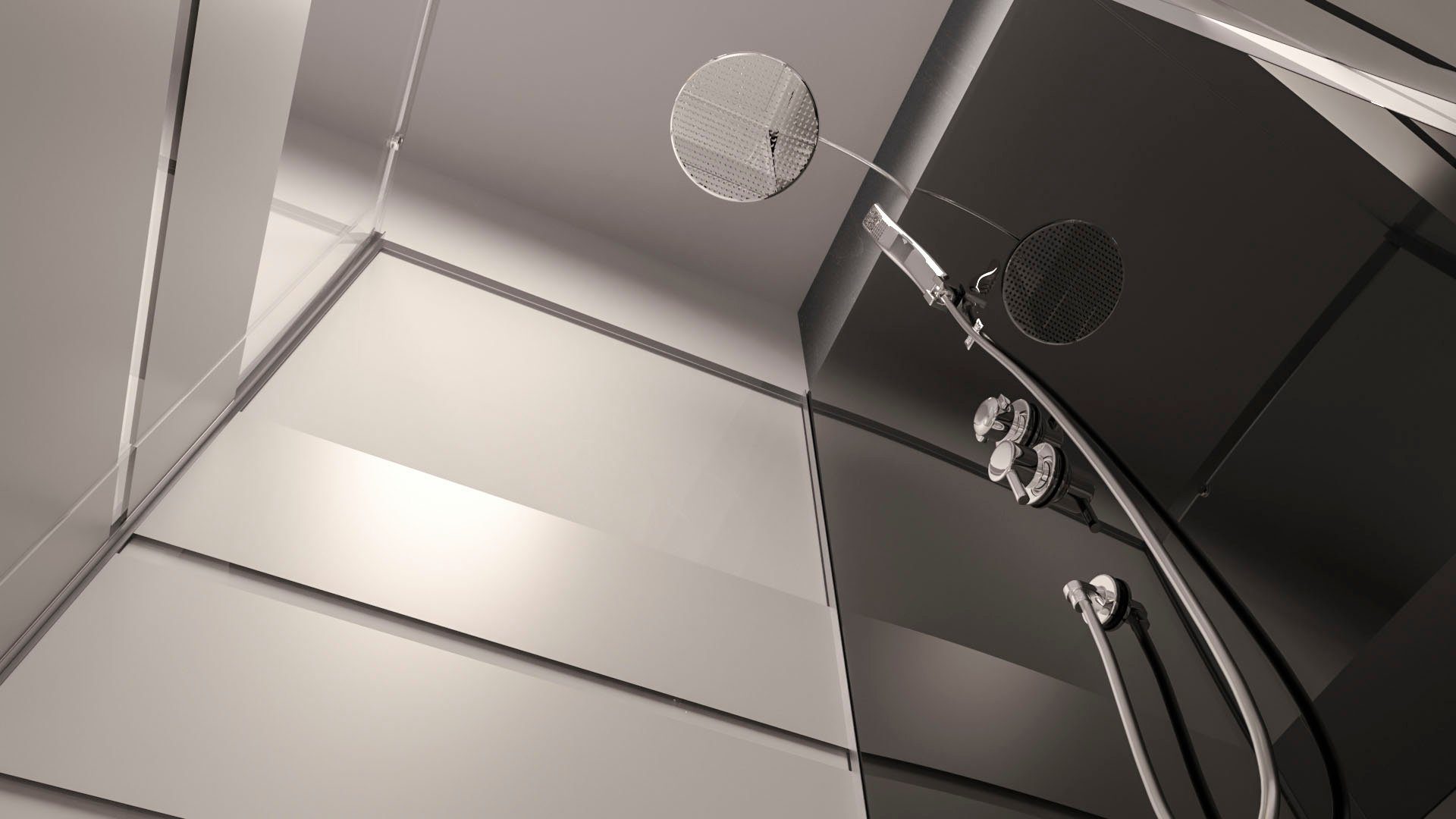Marwell Complete douche Dusy inclusief kranen, 90 cm x 90 cm