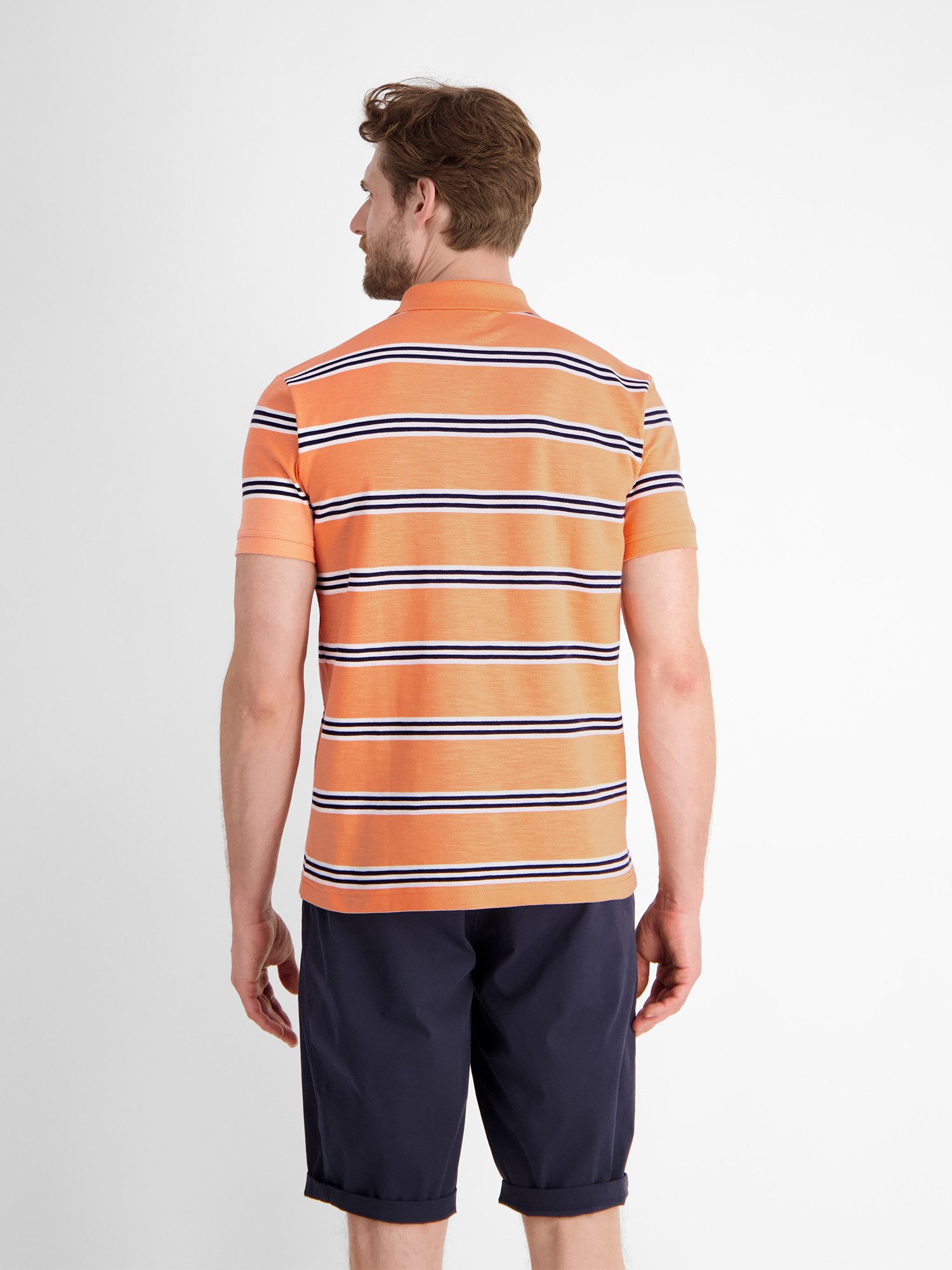 Lerros Poloshirt LERROS heren poloshirt in rugby-look