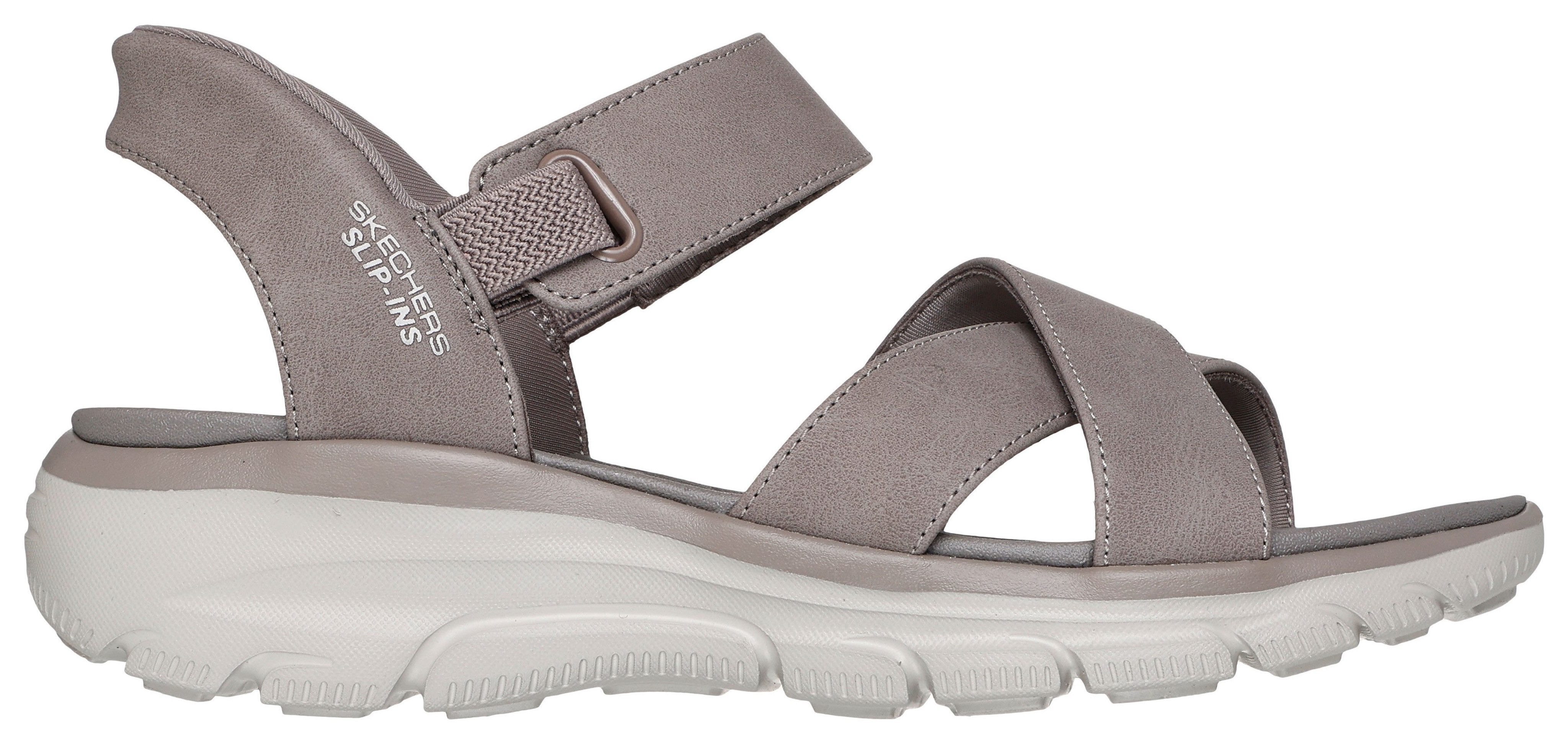 Skechers Sandalen EASY GOING-SOMEWHERE SUNNY , instapschoen, plateausandaal met slip-ins functie