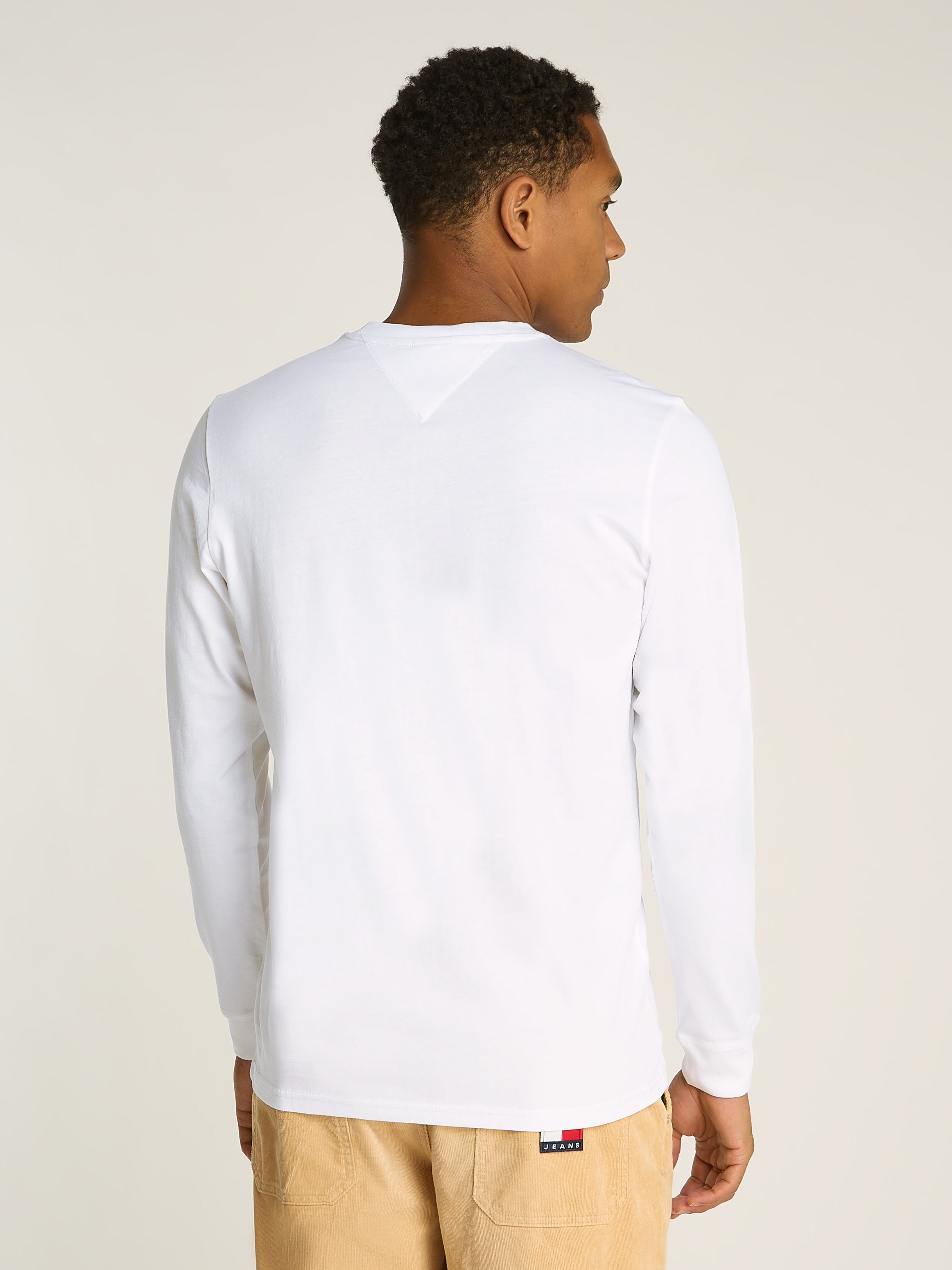 Tommy Jeans Plus Longsleeve TJM SLIM LINEAR CHST L/S TEE EXT