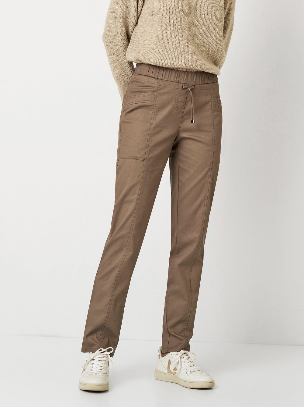 TONI Joggingbroek Sue Jogpants met elastische taille dames sweatbroeken maat 42 bruin